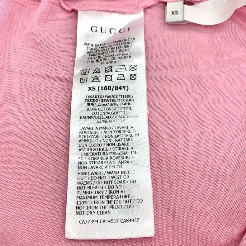 Gucci Gucci Floral printed pink round-neck cotton short-sleeved T Size US XS / EU 42 / 0 - 7 Thumbnail