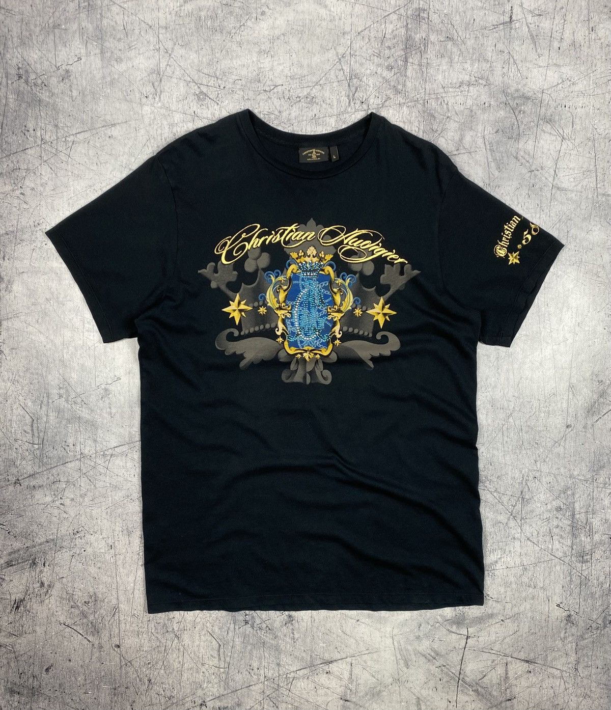 Christian Audigier Christian Audigier Double Print T-Shirt Y2K Made in USA Size US L / EU 52-54 / 3 - 2 Thumbnail