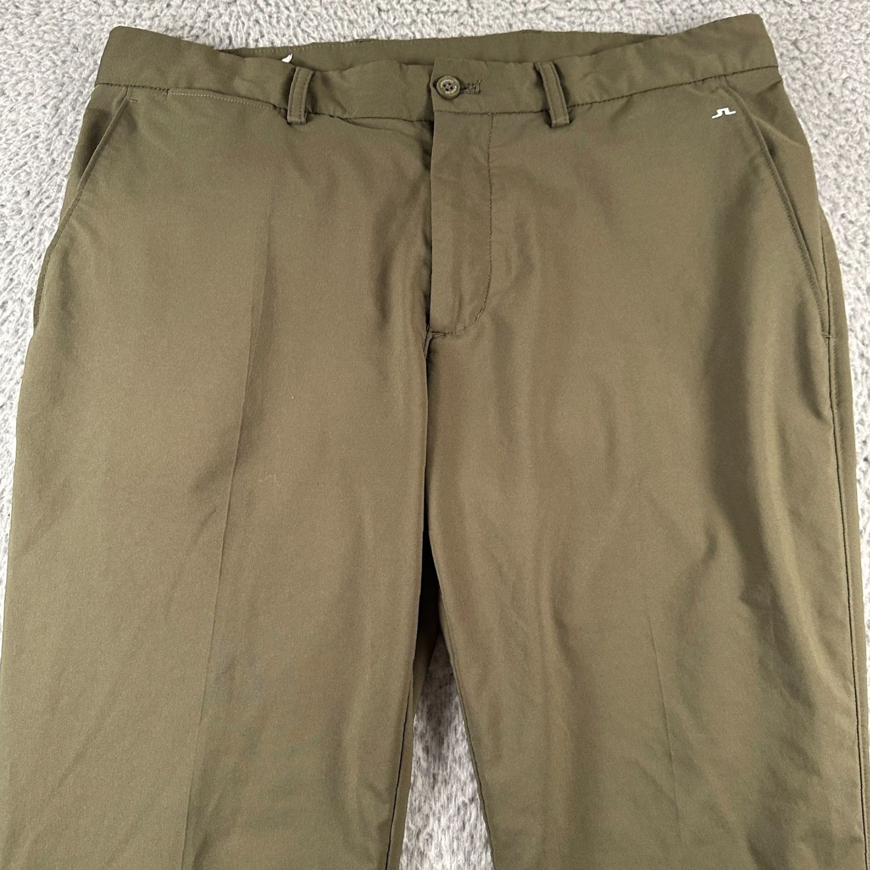 J.Lindeberg J.Lindeberg Pants Mens 33x30 Elof Golf Pant Olive Stretch Performance Recycled Size US 33 - 2 Thumbnail