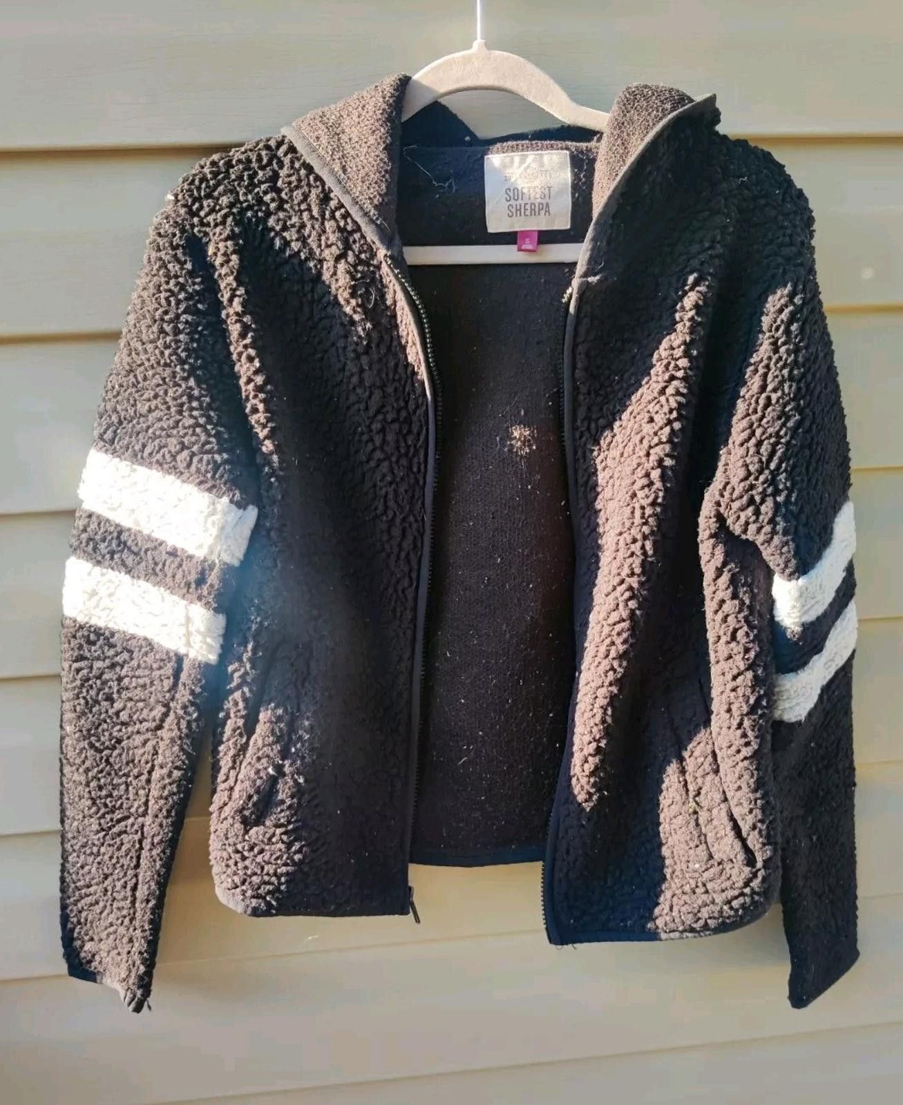 Sonoma Target Sonoma Womens Small Softest Teddy Sherpa Hoodie Black Size S / US 4 / IT 40 - 7 Thumbnail