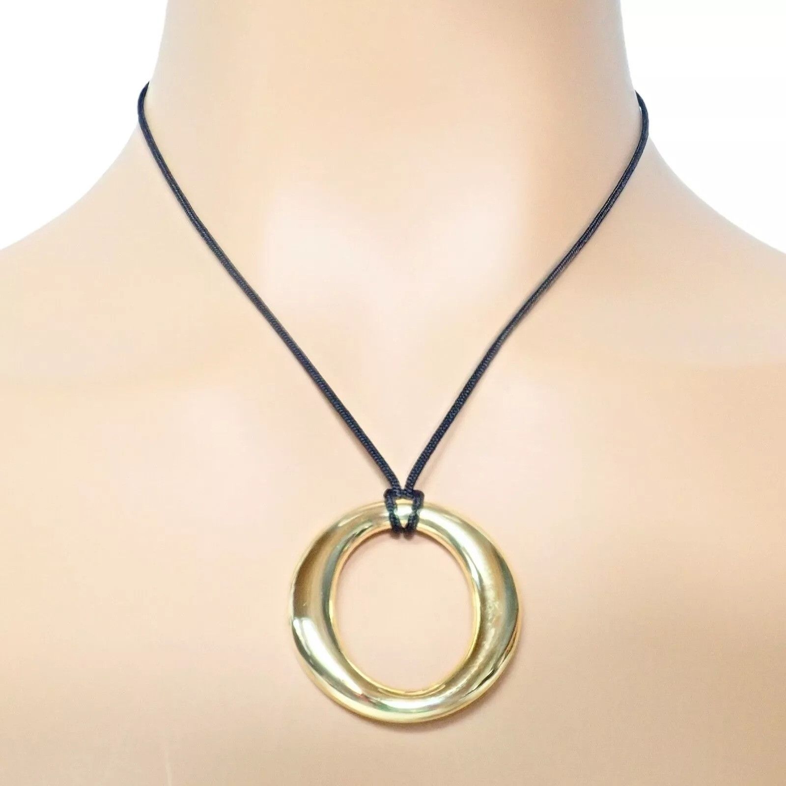 Tiffany & Co. 18k Yellow Gold Peretti 35mm Medium Sevillana Necklace Size ONE SIZE - 8 Thumbnail
