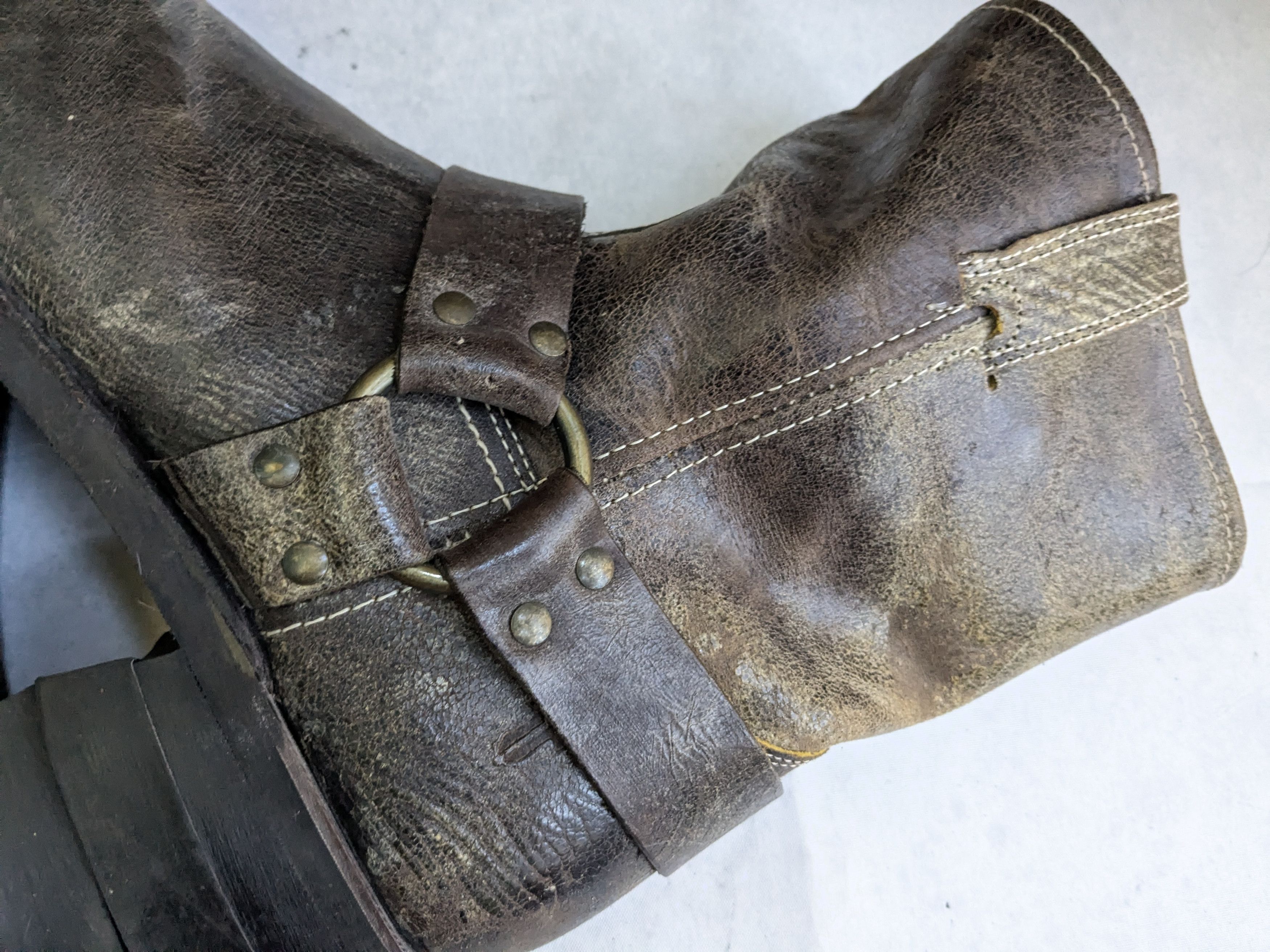 Frye Frye Harness Boots Brown 12 M Leather Size US 12 / EU 45 - 9 Thumbnail