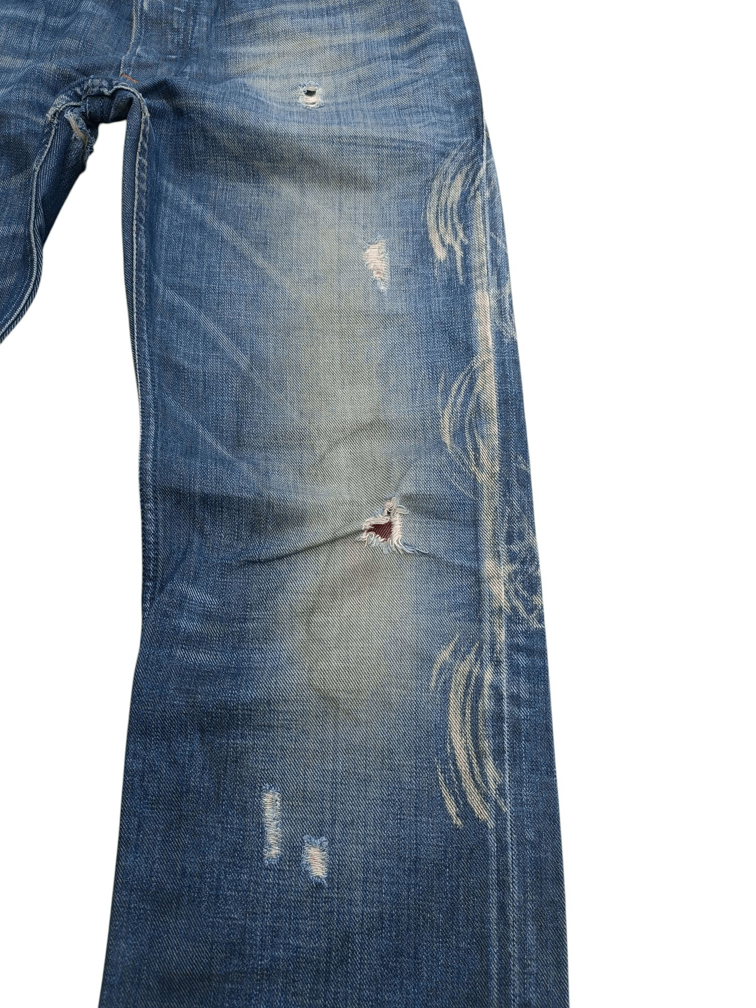 Diesel × Vintage Vintage Diesel Distressed Whiskers Faded Denim E264 Size US 32 / EU 48 - 7 Thumbnail