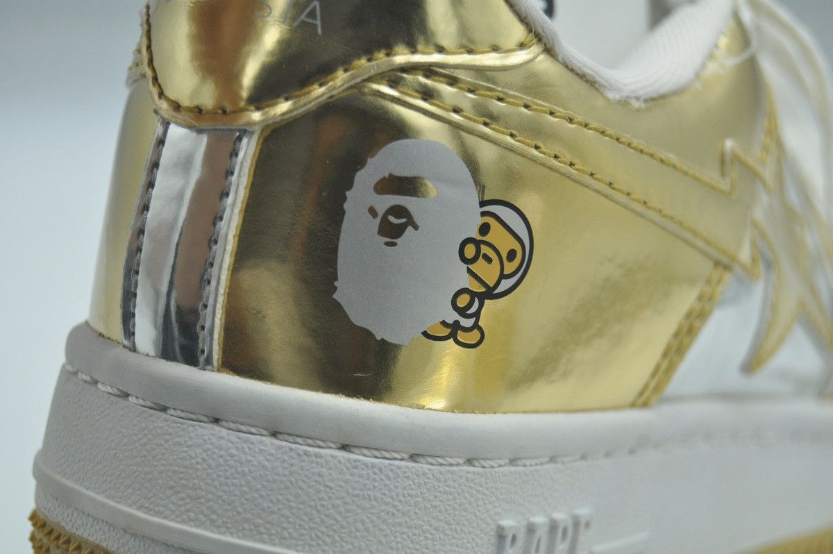 Bape Bape - 2009 - Baby Milo Patent Leather Bapesta Size US 5 / EU 37 - 8 Thumbnail