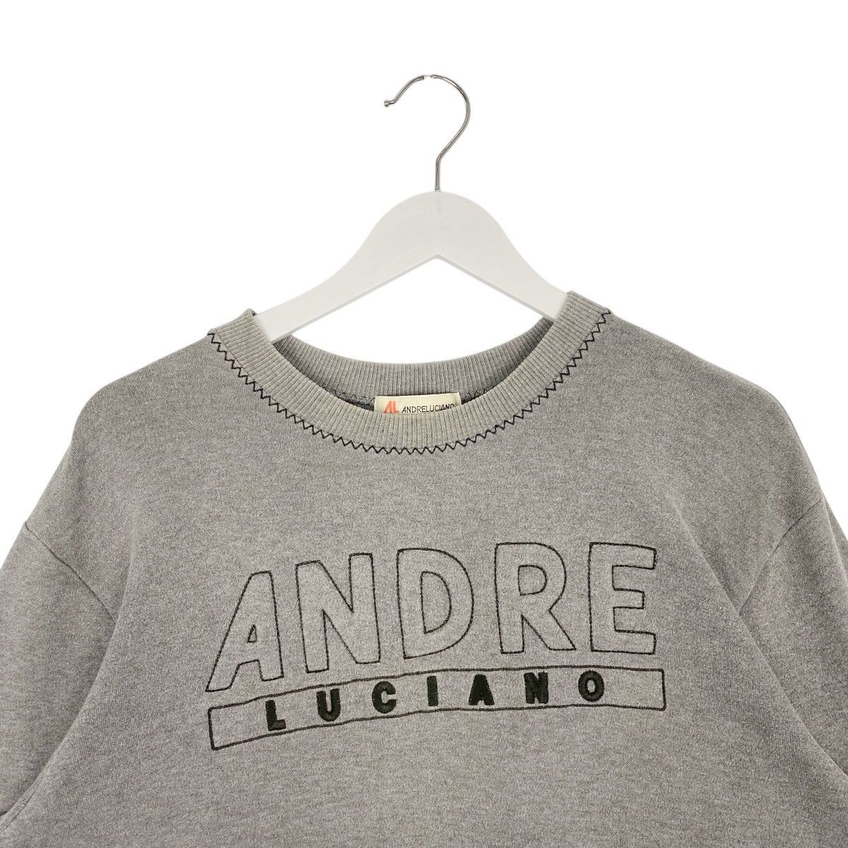 Other Vintage Andre Luciano Big Printed Crewneck Sweatshirt Gray Size US M / EU 48-50 / 2 - 4 Thumbnail