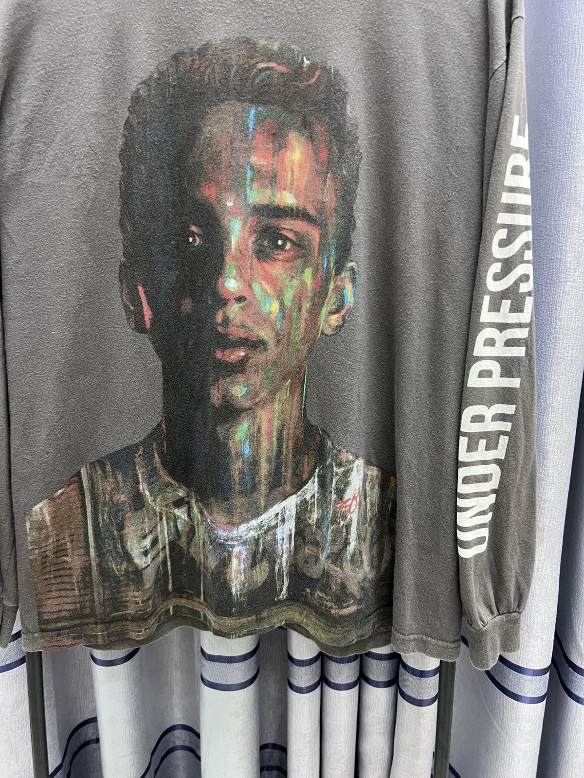 Rap Tees Y2K Thrashed Faded Logic Under Pressure Long Sleeve Rap Tee Size US XL / EU 56 / 4 - 2 Thumbnail