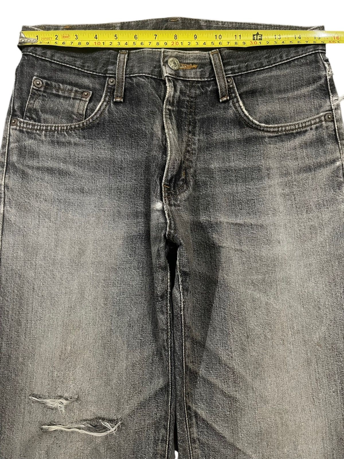 Edwin Vintage Edwin Faded Wash Style Distress Loose Jeans Size US 30 / EU 46 - 11 Thumbnail