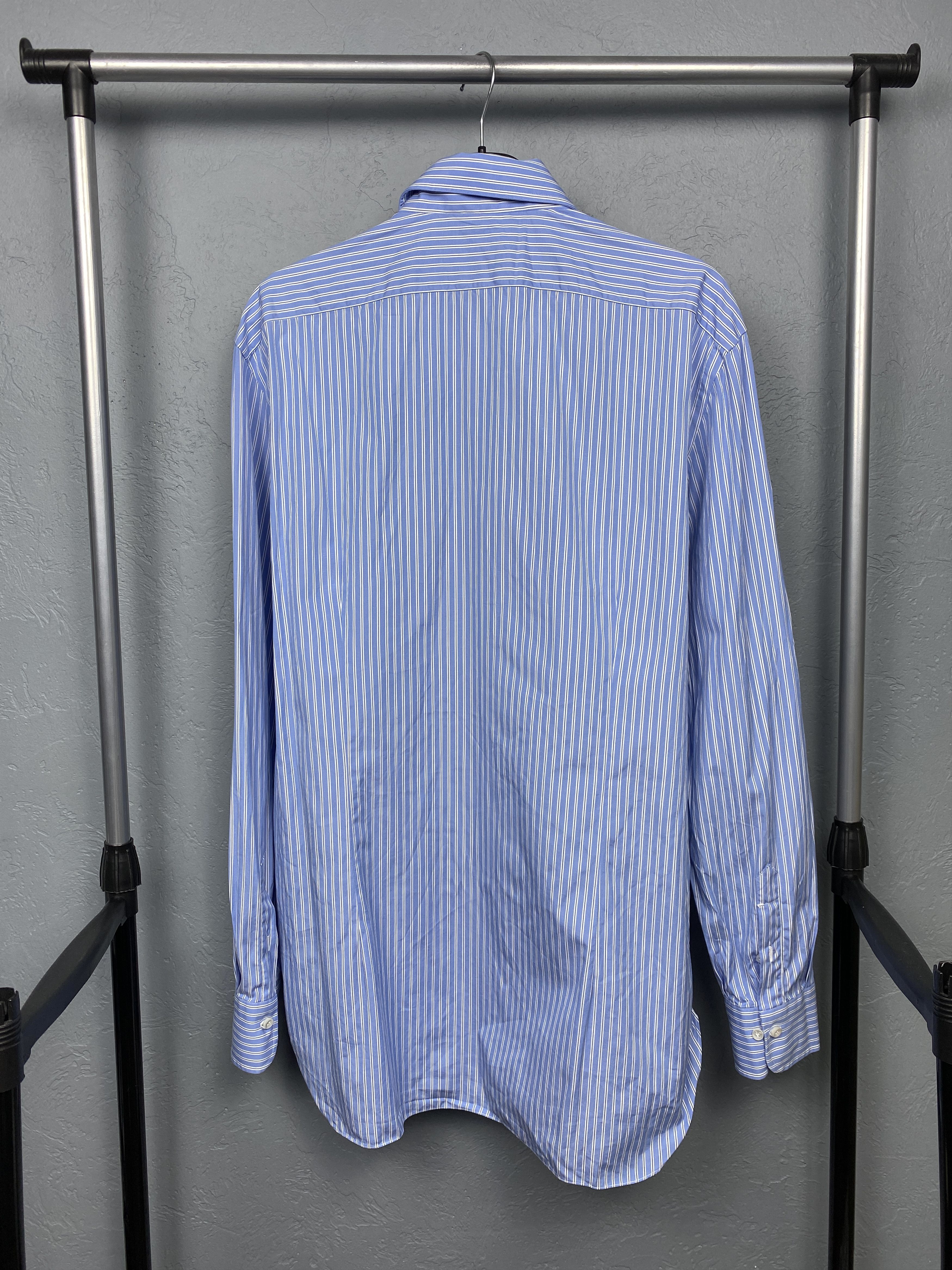 Barba Napoli Barba Napoli Vintage Mens Striped Long Sleeve Shirt Size US L / EU 52-54 / 3 - 6 Thumbnail