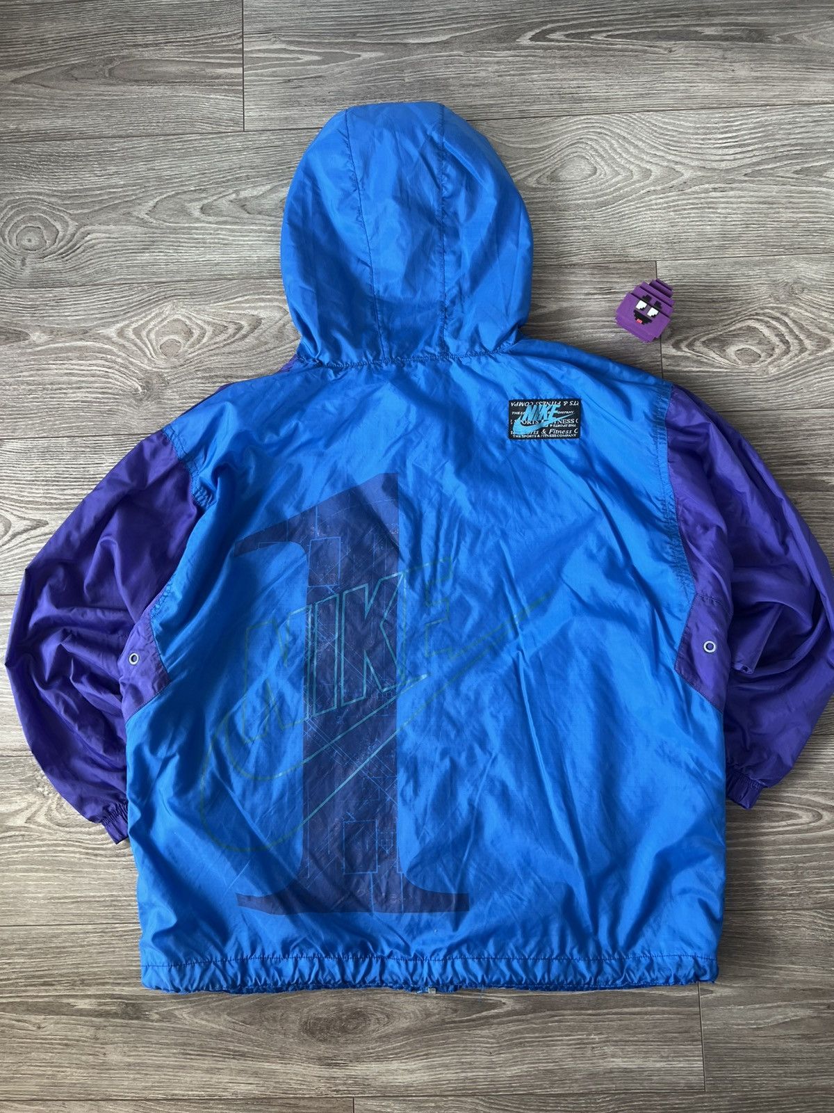 Nike ‼️VINTAGE NIKE 80s BIG LOGO ARCHIVAL WINDBREAKER JACKET‼️ Size US XL / EU 56 / 4 - 19 Thumbnail