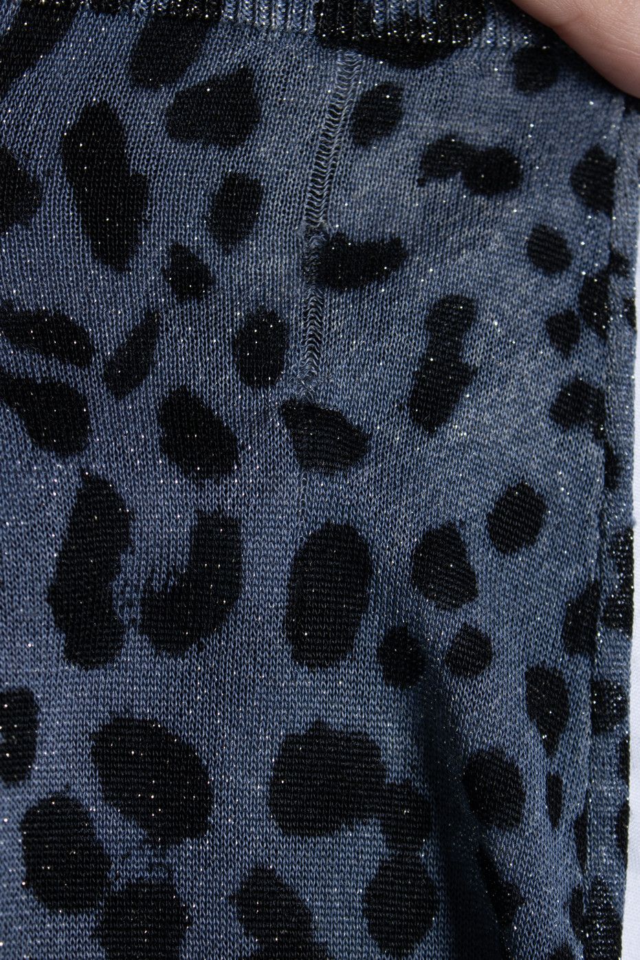 Dolce & Gabbana Dolce & Gabbana, leopard lurex cardigan in blue Size XS / US 0-2 / IT 36-38 - 6 Thumbnail