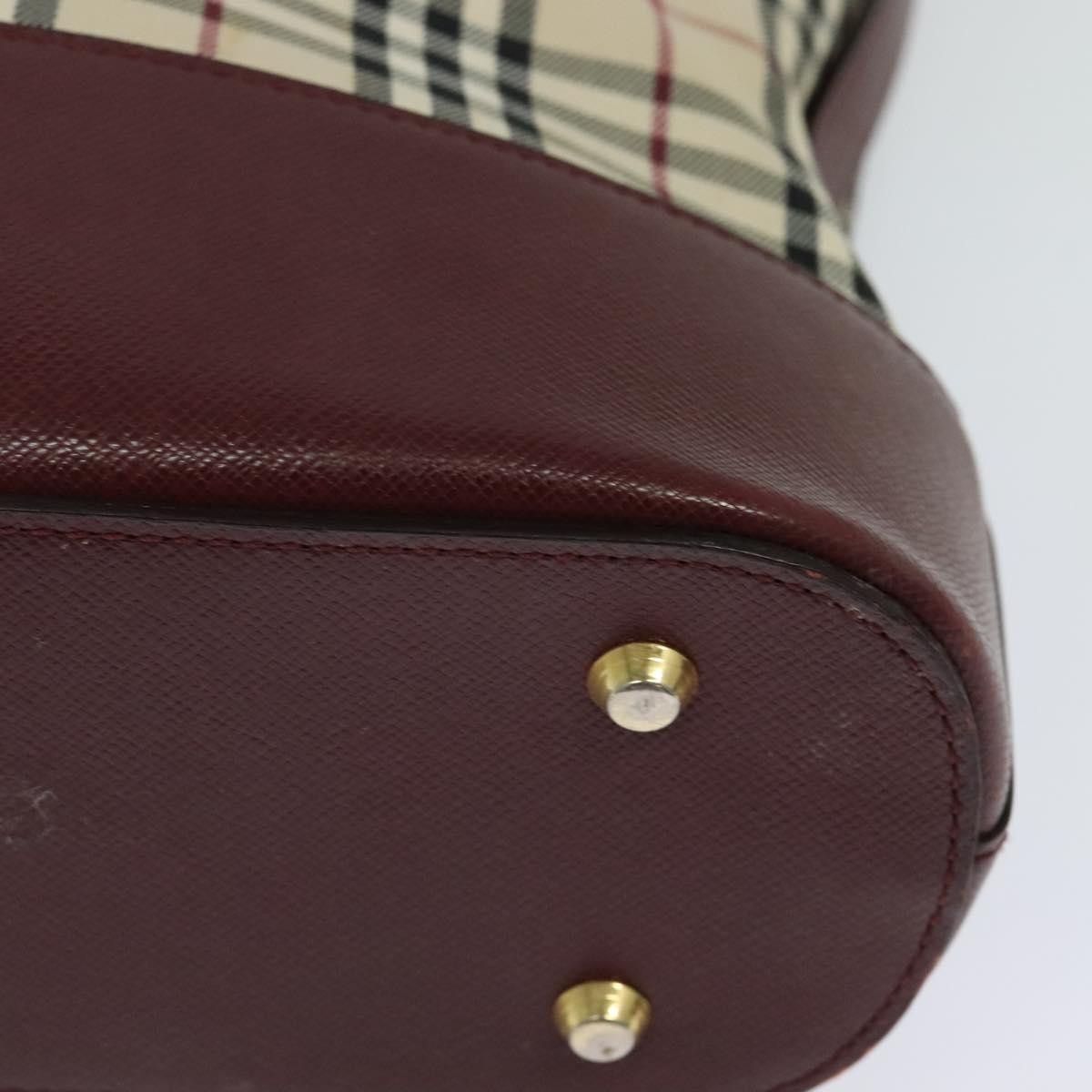 Burberry Burberry Nova Check Shoulder Bag Canvas Beige Red Size ONE SIZE - 15 Thumbnail