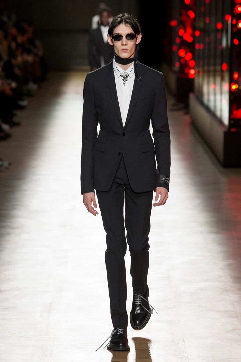 Dior Dior 18fw black three-white line suit 2501-Nextarrow Size 46R - 5 Thumbnail