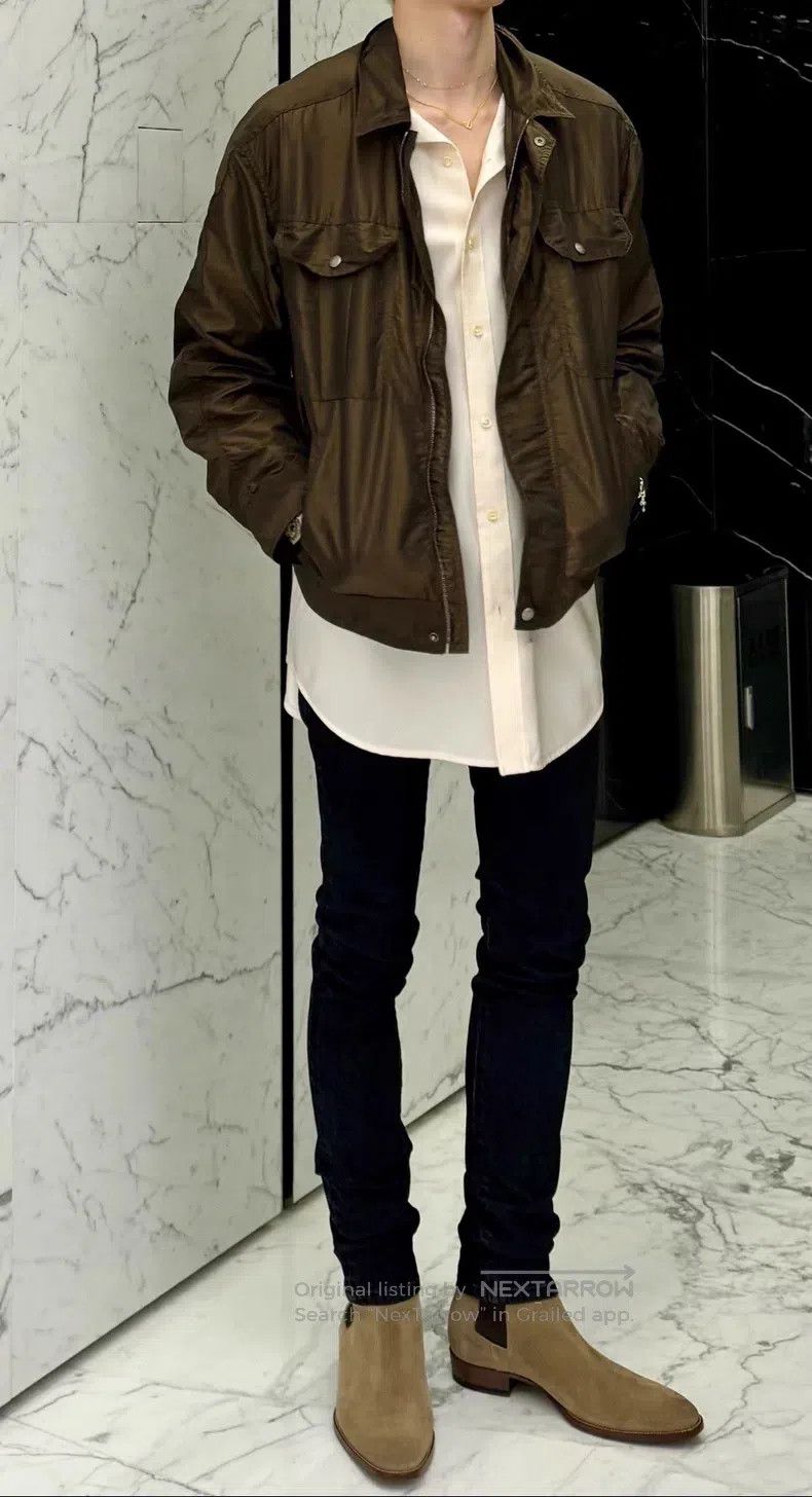 Saint Laurent Paris Saint Laurent Paris Bronze Gloss Men's Jacket Size US S / EU 44-46 / 1 - 2 Thumbnail