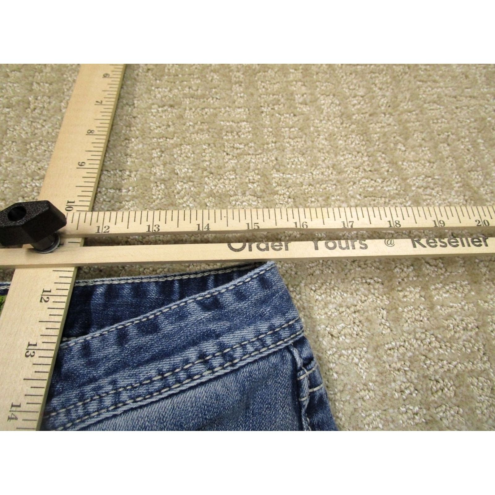Pistola Rock and Roll Cowboy Rock & Roll Jeans Men 31x34 Blue Bootcut Pistol Stackable Jeans Light Wash Denim Regular Mens Size US 31 - 7 Thumbnail