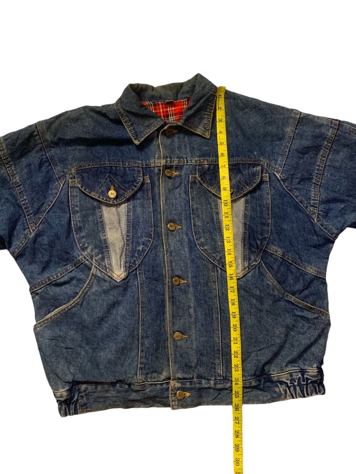 Japanese Brand × Vintage Rare Design Vintage Trenblmay Denim Jackets Size L / US 10 / IT 46 - 10 Thumbnail