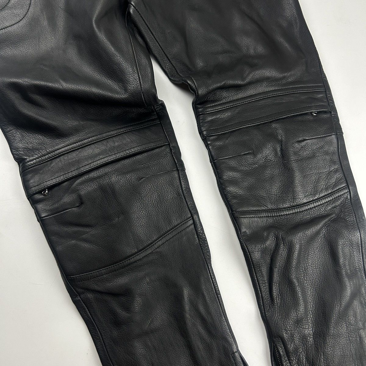 H&M × Moschino H&M x Moschino Leather Biker Pants Size US 30 / EU 46 - 9 Thumbnail
