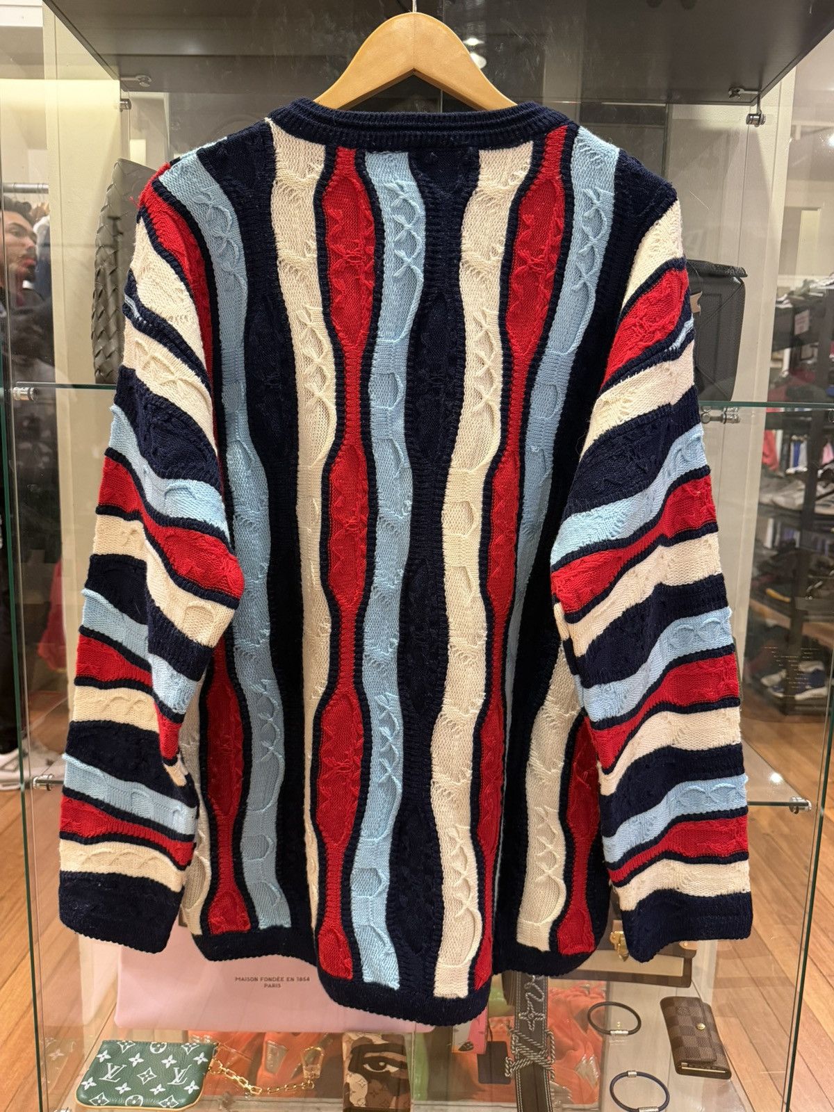 Coogi Coogi Red White Blue Knit Sweater Size US L / EU 52-54 / 3 - 2 Thumbnail