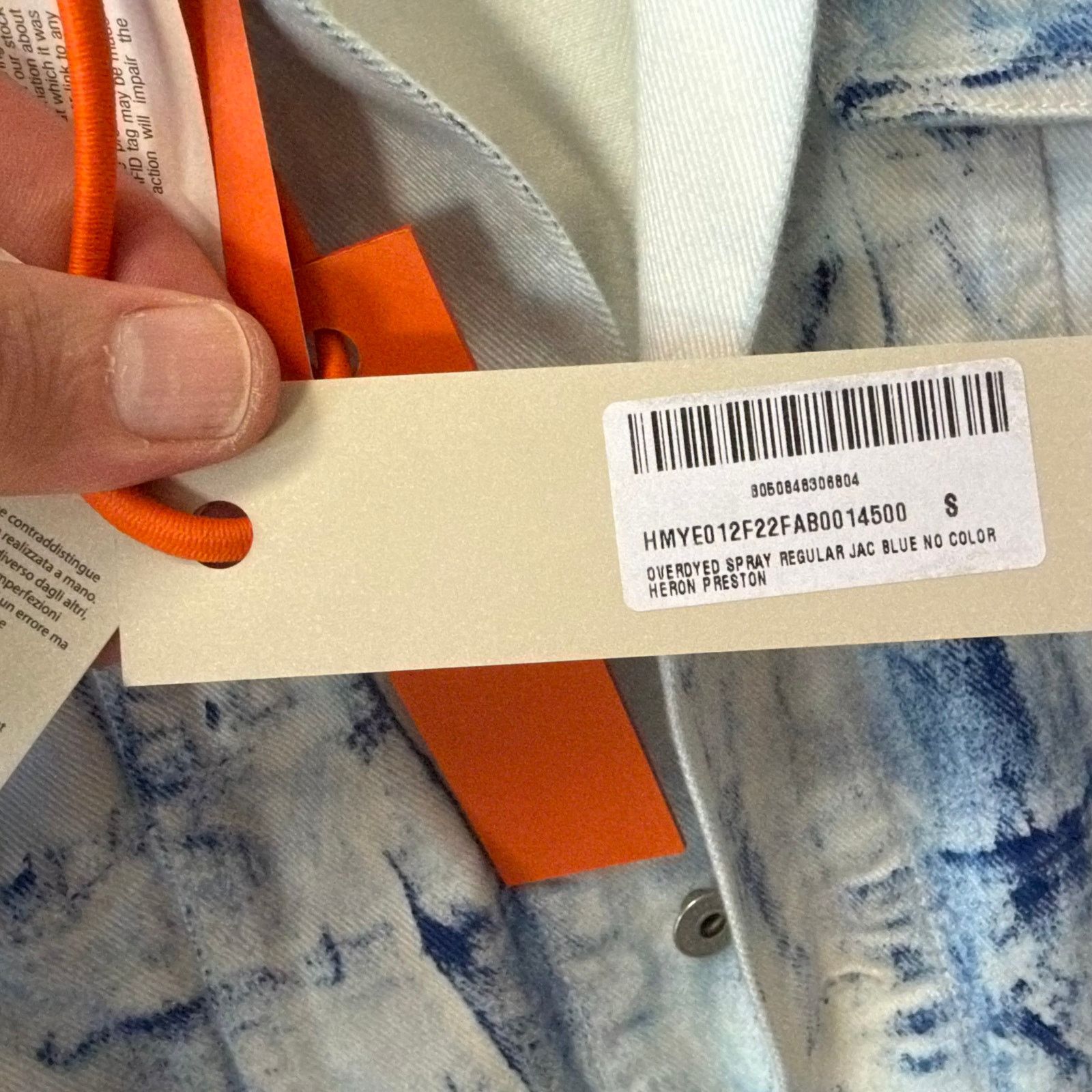 Heron Preston HERON PRESTON: Men's Overdyed Button Up Denim Jacket - S Size US S / EU 44-46 / 1 - 9 Thumbnail