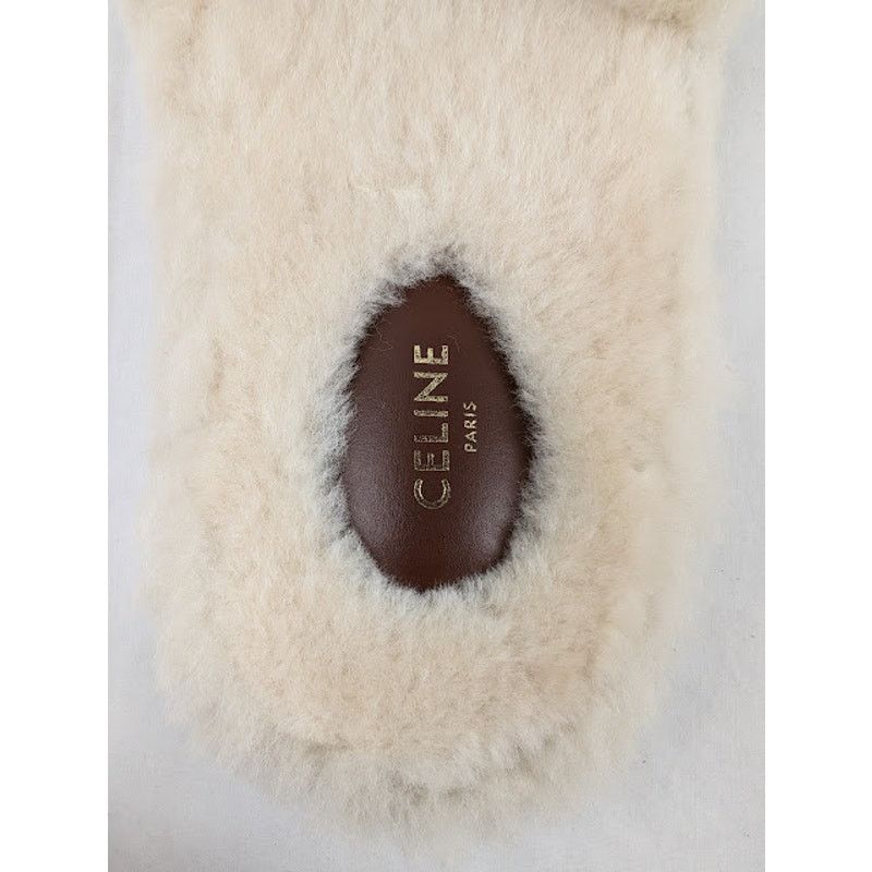 Celine o1rshd1 / Dup / Furry Slippers Slipper Fur Triomphe Size US 9 / IT 39 - 5 Thumbnail