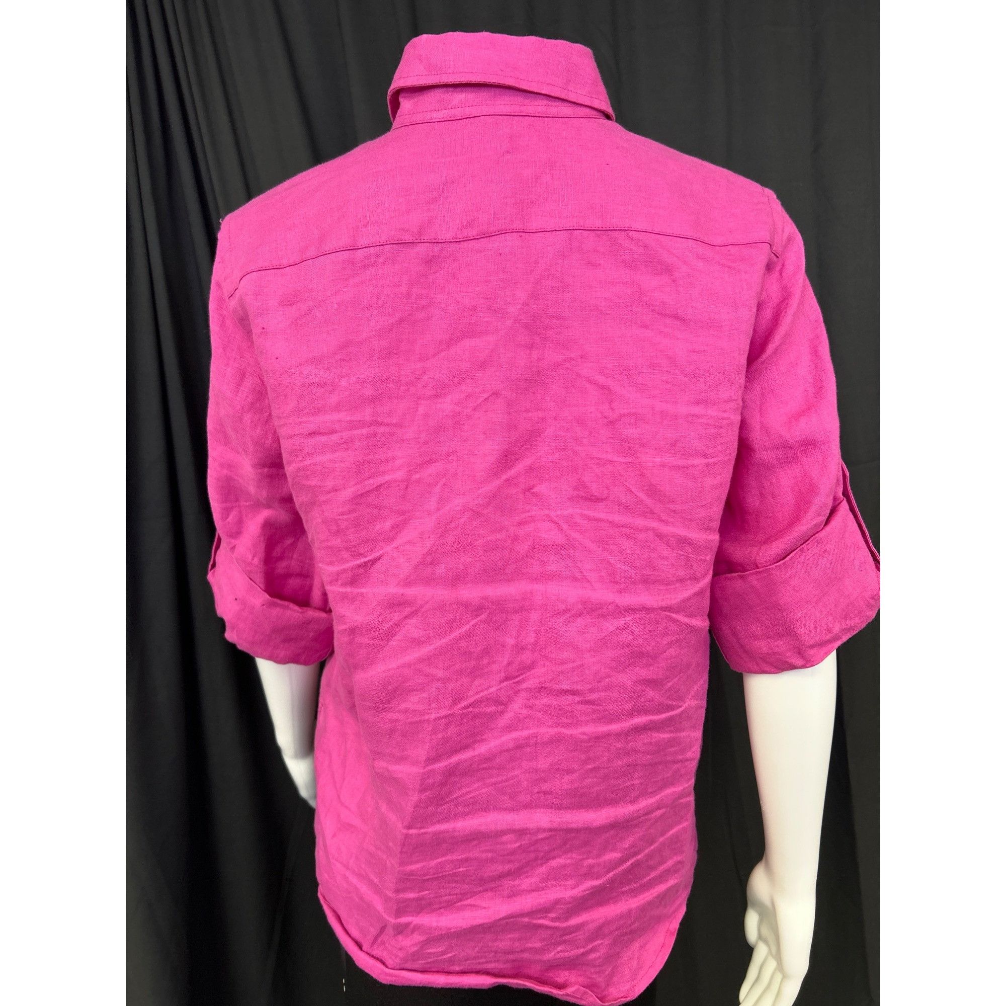 Polo Ralph Lauren Lauren Ralph womens pink linen shirt size S SKU 6978 Size S / US 4 / IT 40 - 2 Thumbnail