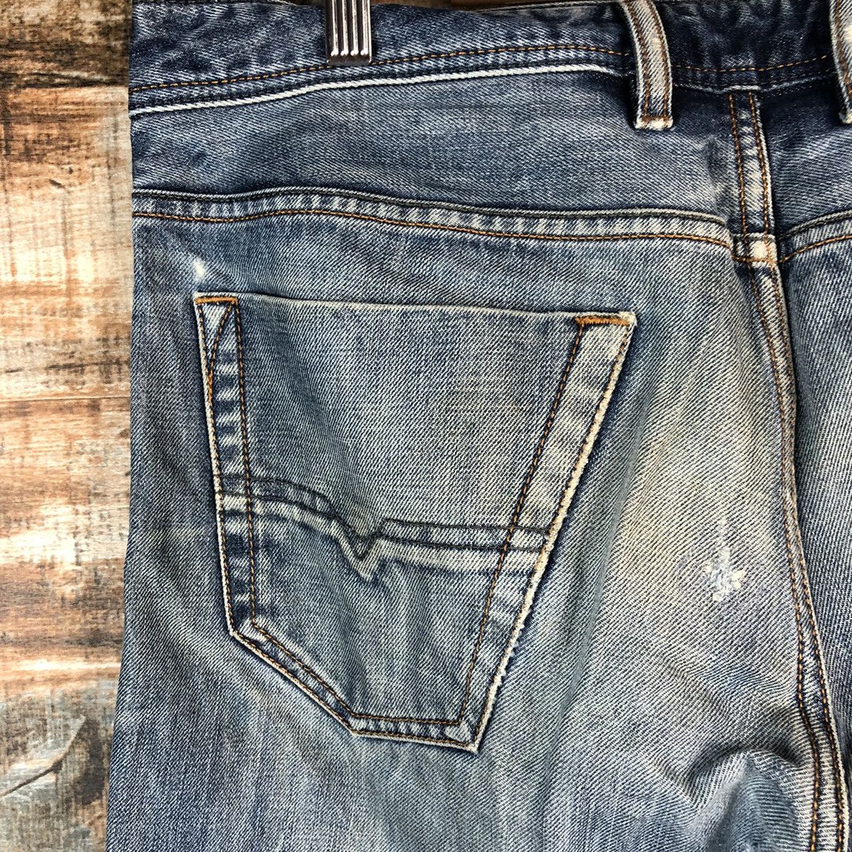 Diesel DL Diesel Industries faded Blue Denim Pants #C160 Size US 34 / EU 50 - 15 Thumbnail