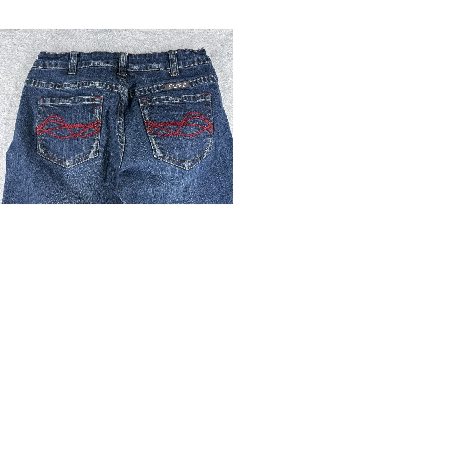 Denime Cowgirl Tuff Jeans Women Bootcut 28x30 Blue Denim Low Rise 5-Pocket Stretch Regular Slim Western Cowboy Southwestern Mens Womens Size 28" / US 6 / IT 42 - 10 Thumbnail