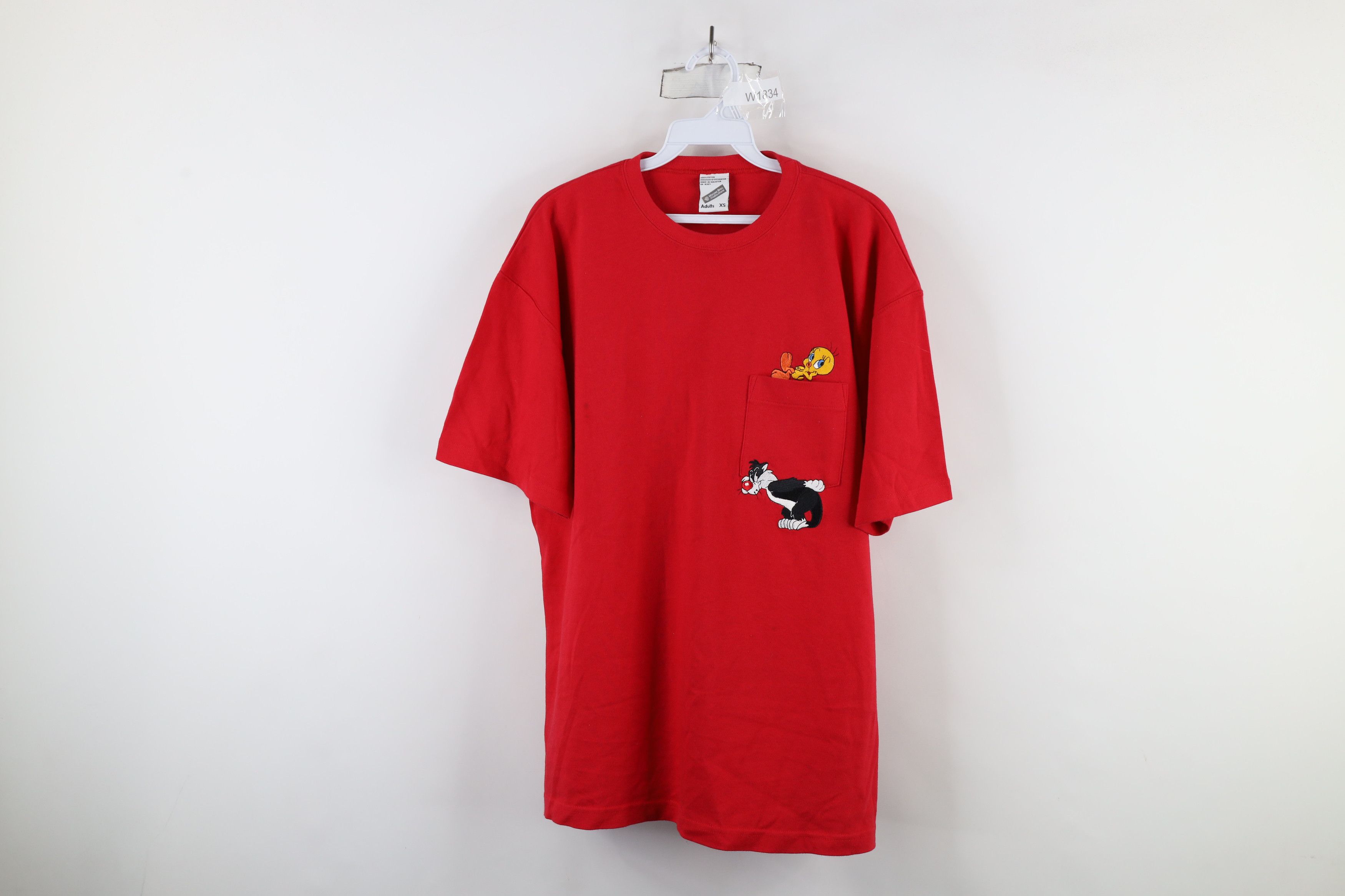 Vintage Vintage 90s Looney Tunes Sylvester Tweety Bird T-Shirt Size US XS / EU 42 / 0 - 1 Thumbnail