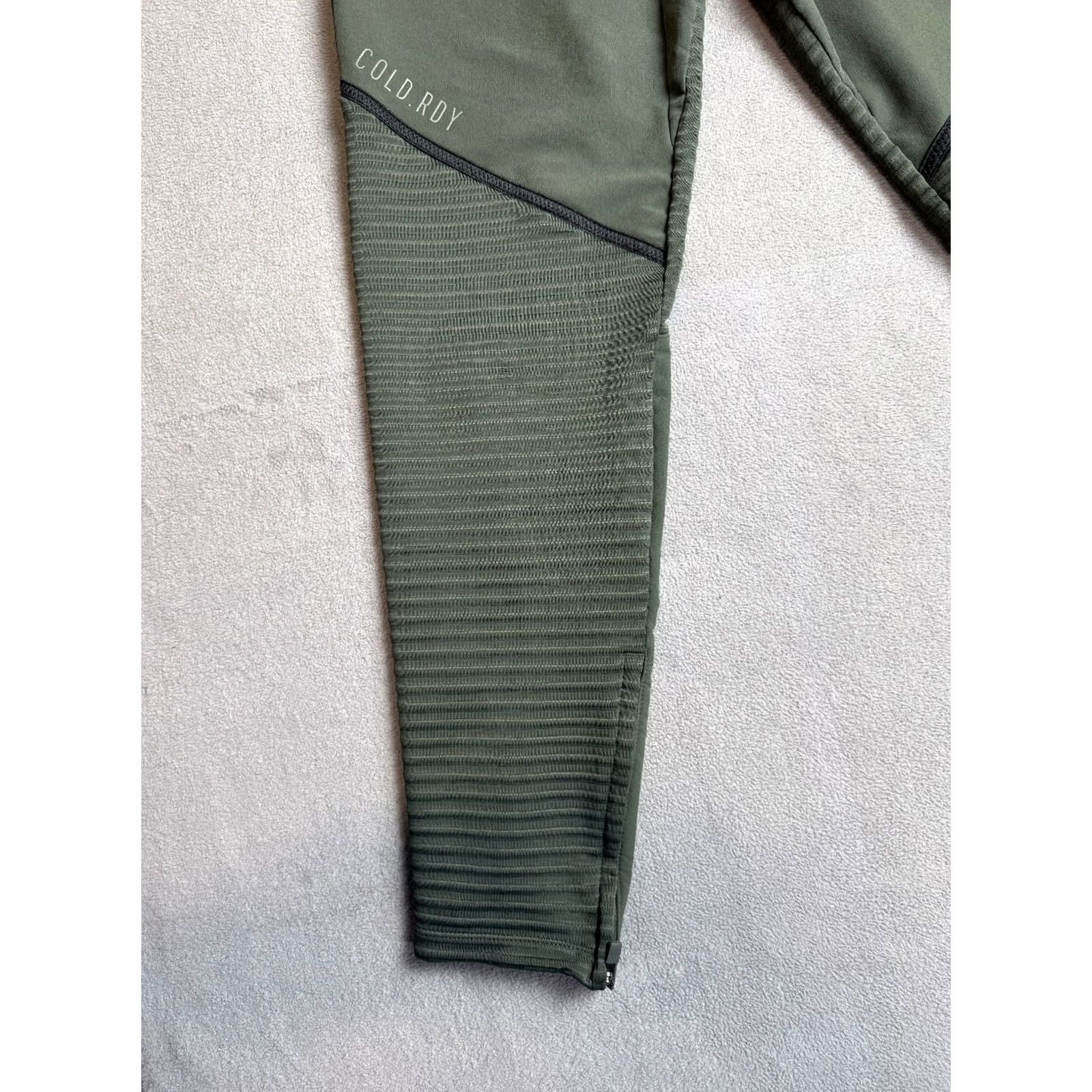 Adidas adidas Pants Mens S Khaki Green COLD.RDY Joggers Training Gym Running Trousers Size US 29 - 2 Thumbnail