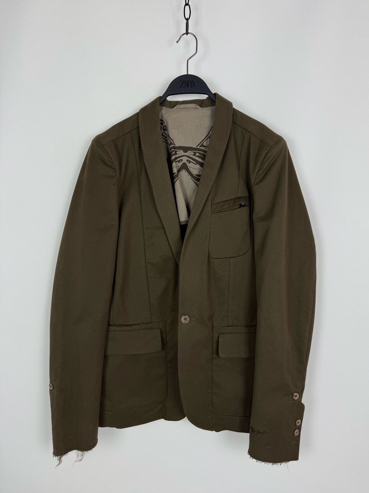Diesel Diesel Designer Khaki Casual Blazer Size US L / EU 52-54 / 3 - 2 Thumbnail