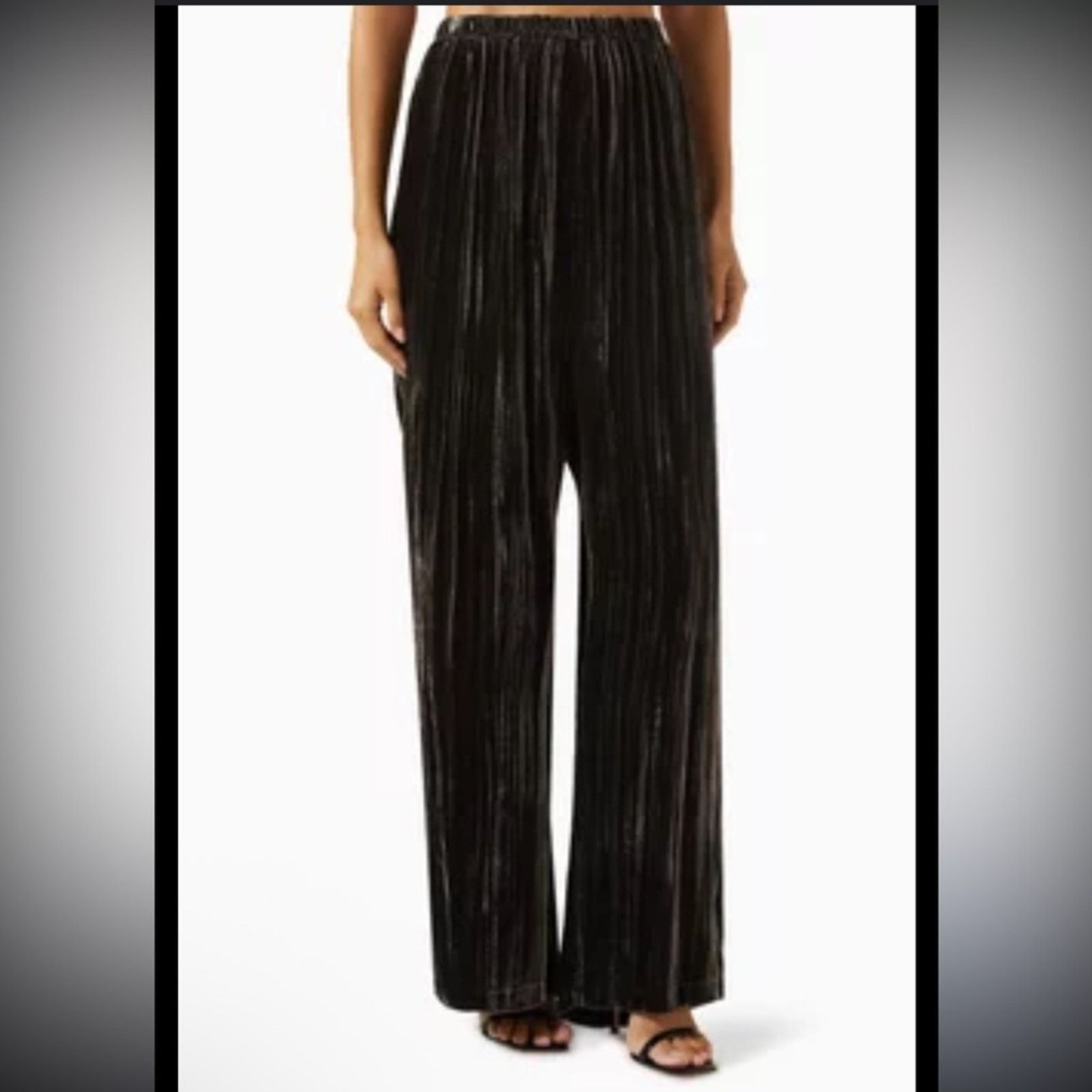 Enza Costa NEW Enza Costa $395 Silk Textured Velvet Pants XS Size 26" / US 2 / IT 38 - 6 Thumbnail