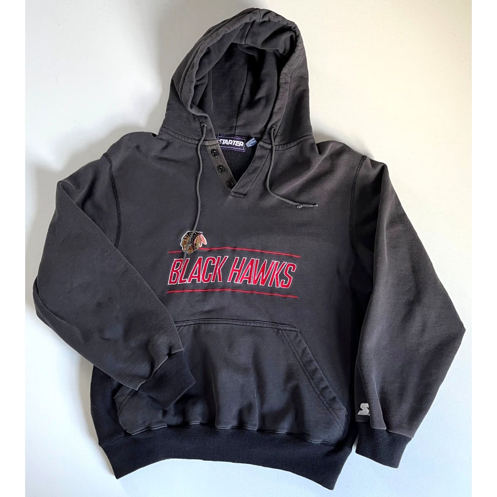 Starter VINTAGE Starter Chicago Blackhawks Hoodie Men’s XXL XL? Size US XL / EU 56 / 4 - 3 Thumbnail