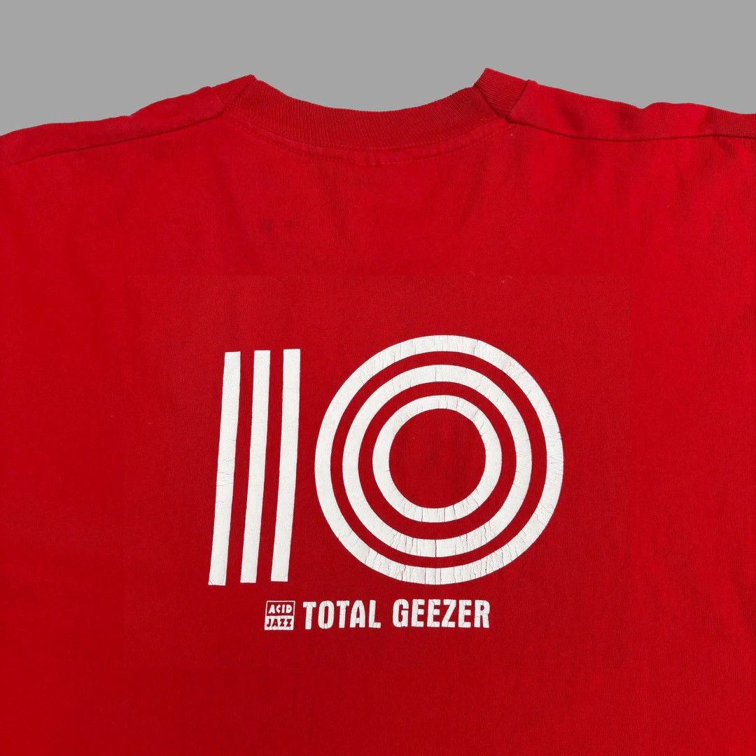 Vintage Acid Jazz Records 1990 90s Vintage Top Geezers Rare T-Shirt Size US XL / EU 56 / 4 - 5 Thumbnail