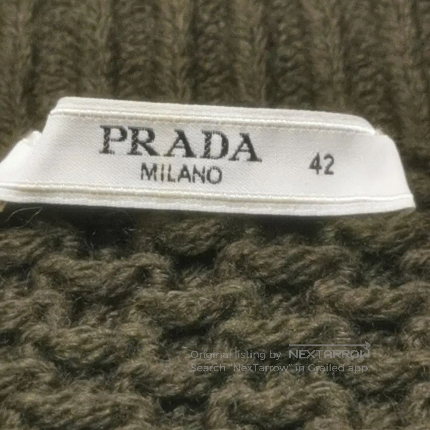 Prada Prada Wool Woven Poncho in Deep Brown . Size L / US 10 / IT 46 - 3 Thumbnail