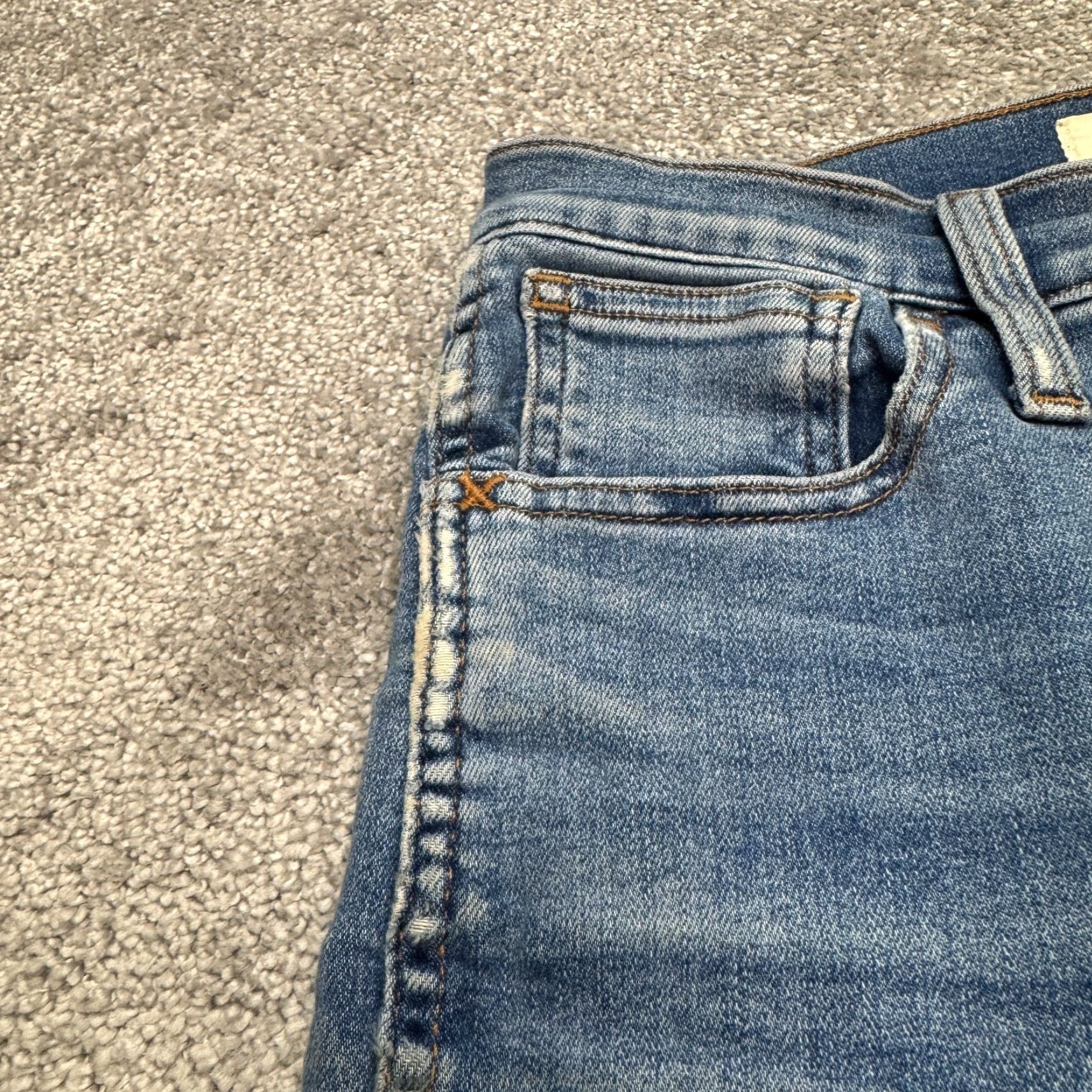 Madewell Madewell Roadtripper Jeans Womens 24 High Rise Denim Stovepipe Ankle Straight Size 42" / US 20 - 5 Thumbnail