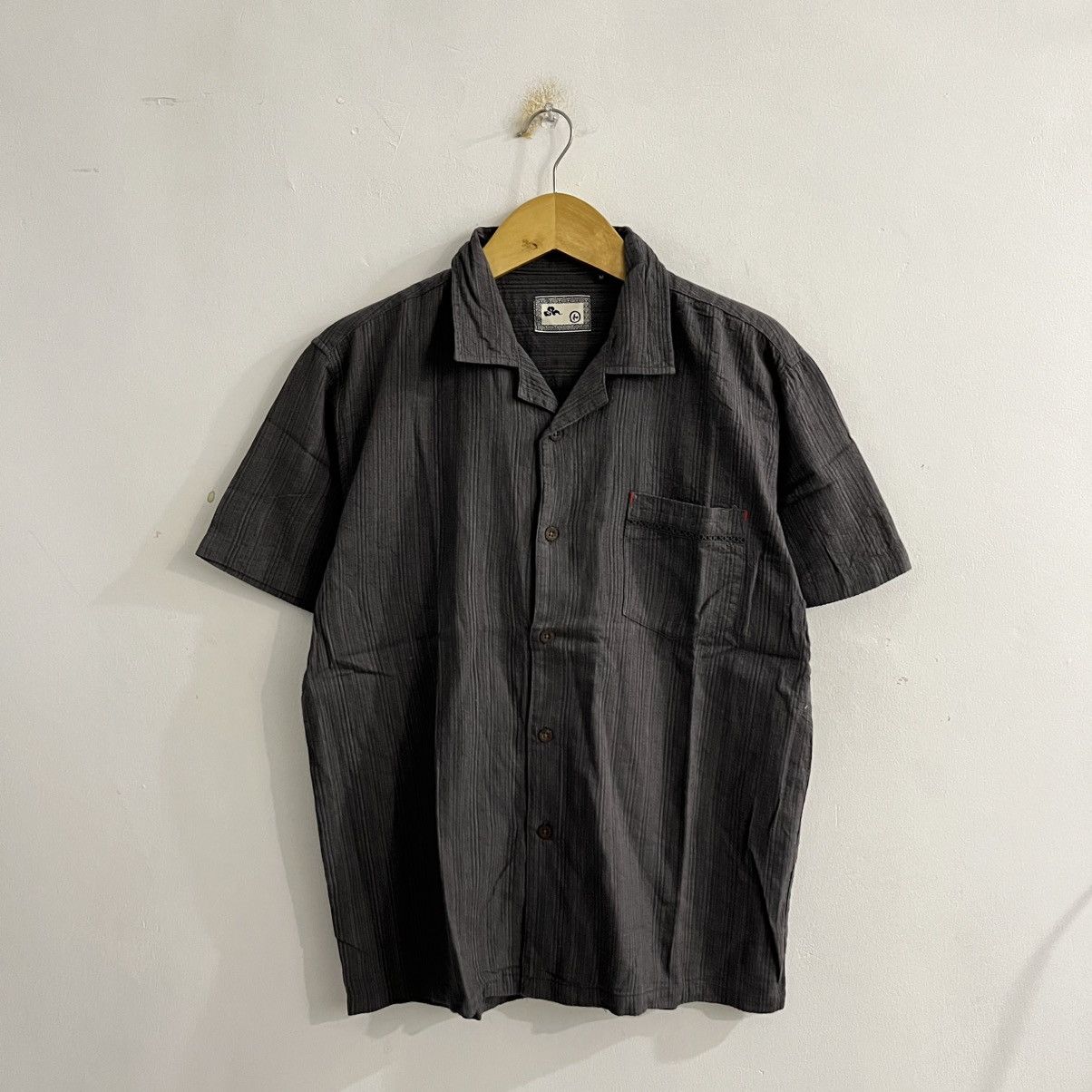 Japanese Brand Japanese Brand Gray Campcollar Shirt Size US M / EU 48-50 / 2 - 1 Thumbnail