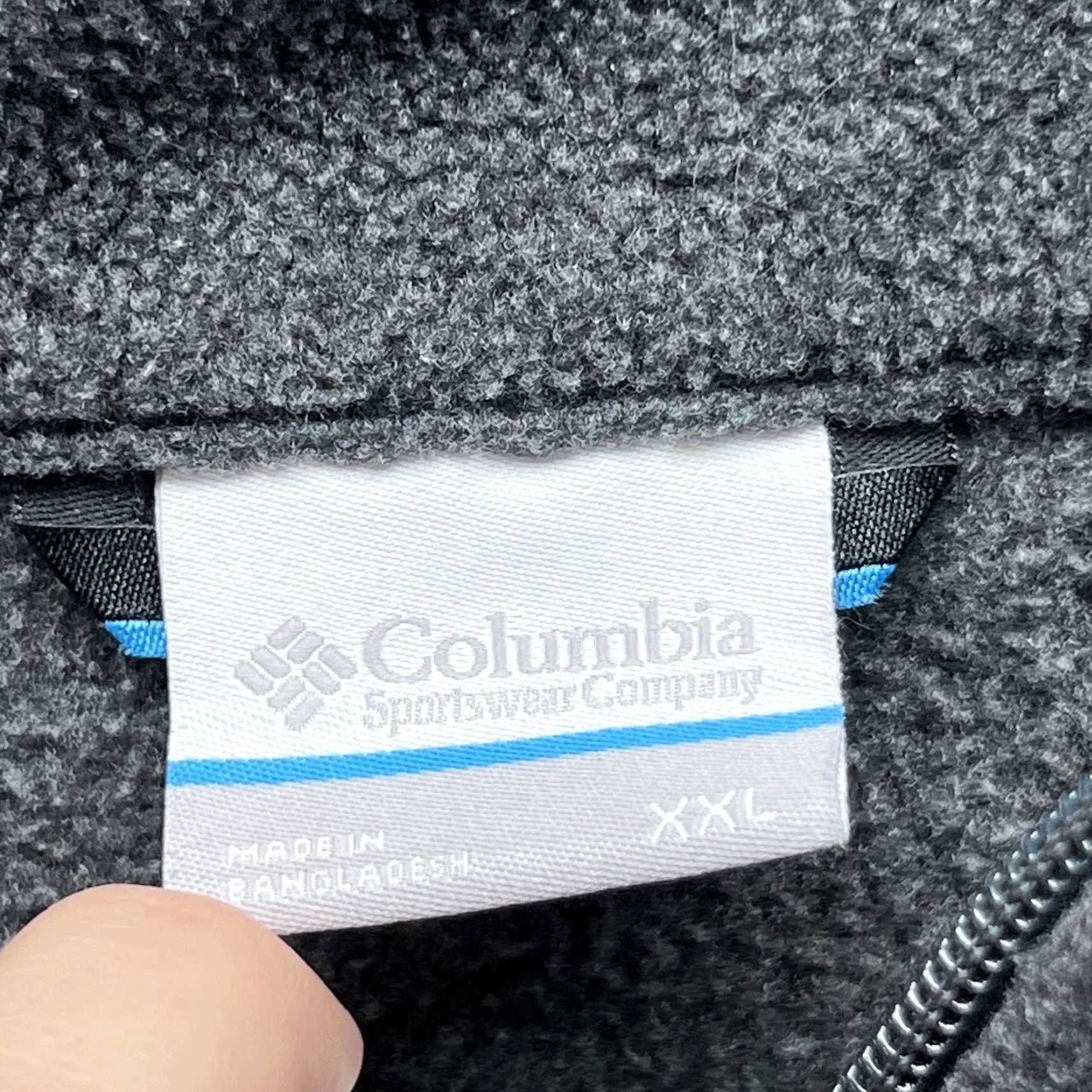 Vintage Columbia Vest Mens 2XL Gray Fleece Full Zip Stand Collar Outdoor Hiking Size US XXL / EU 58 / 5 - 4 Thumbnail