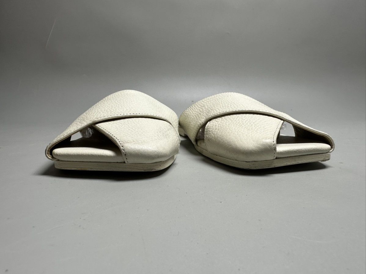 Marsell Marsell — Spatola Optical White Leather Sandals Size US 6 / IT 36 - 3 Thumbnail