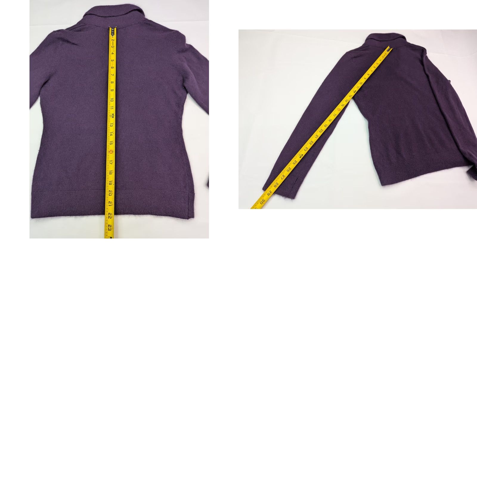 Vintage VINTAGE Sarah Spencer Angora Wool Blend Cardigan Sweater, Women S, Purple, 90s Holiday, Long Sleeve, Button, Knit, Casual Womens Size S / US 4 / IT 40 - 8 Thumbnail