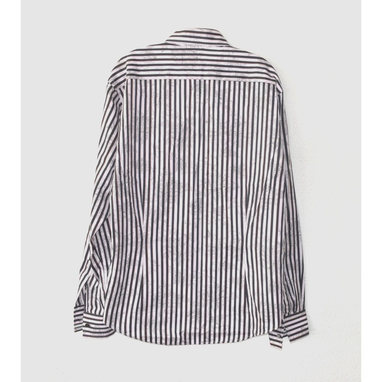 Ted Baker TED BAKER Striped Floral Cotton Long Sleeve Shirt Size 5 XL Size US XL / EU 56 / 4 - 2 Thumbnail