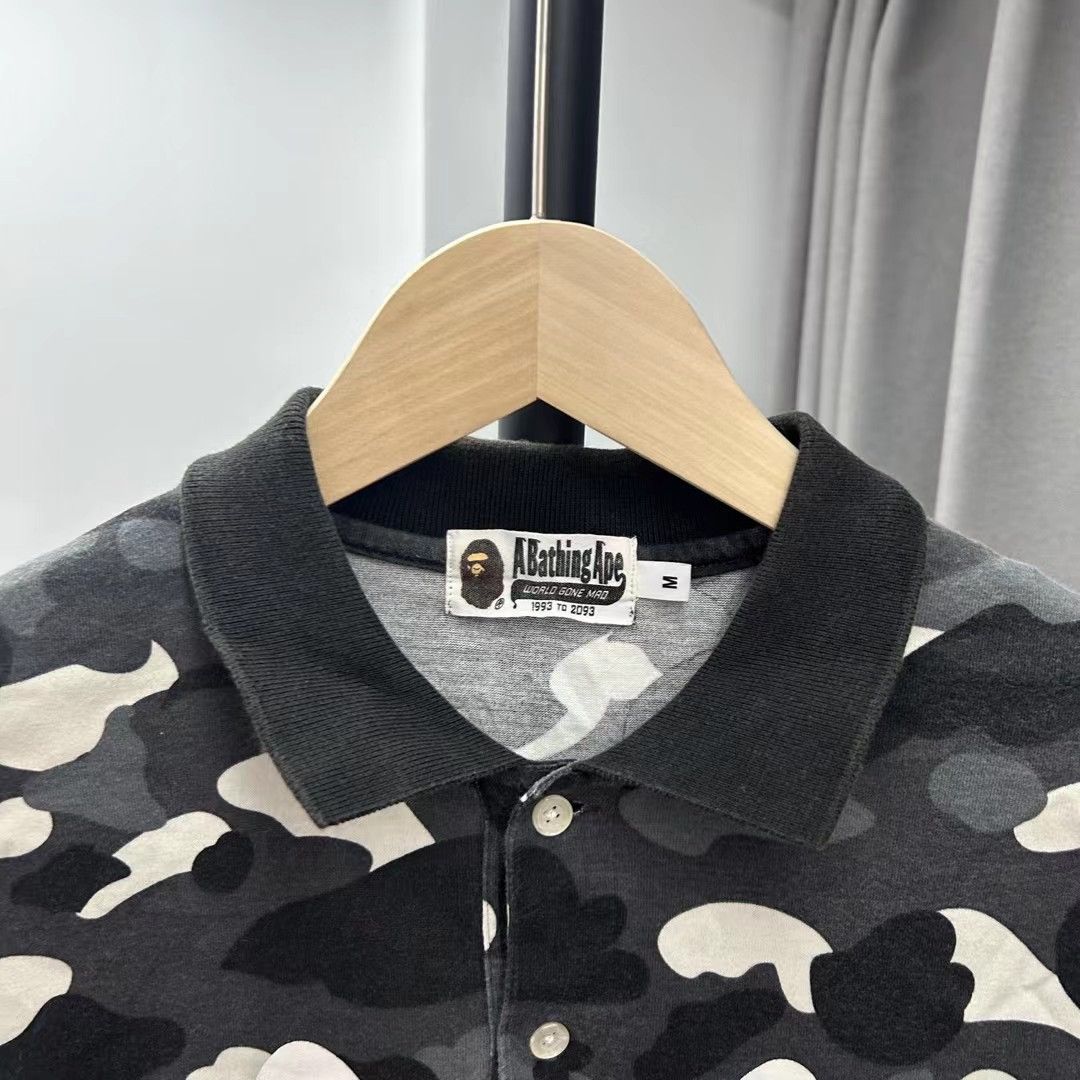 Bape CITY CAMO SHARK POLO Size US M / EU 48-50 / 2 - 4 Thumbnail