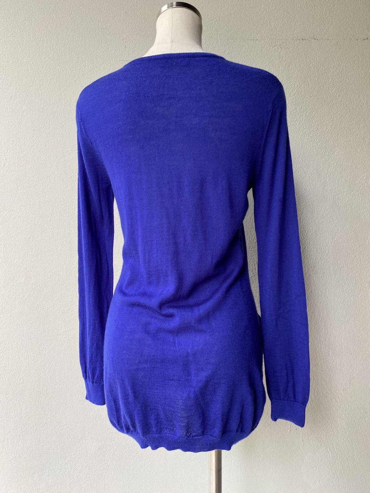Moschino Moschino Blue Long-Sleeve Knitted dress Size S / US 4 / IT 40 - 2 Thumbnail