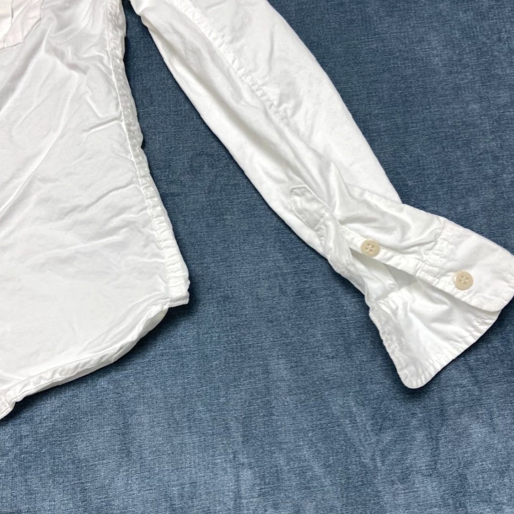 Vintage Civilianaire Wash And Wear Shirt Womens Medium White Cotton Pockets Button Up Size M / US 6-8 / IT 42-44 - 3 Thumbnail