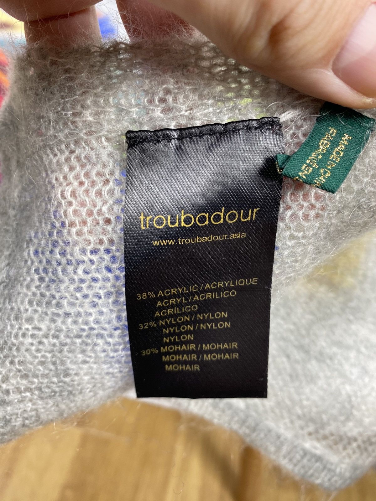 Other Troubadour Mohair-Nylon Printed Scarf Embroidered Size ONE SIZE - 5 Thumbnail