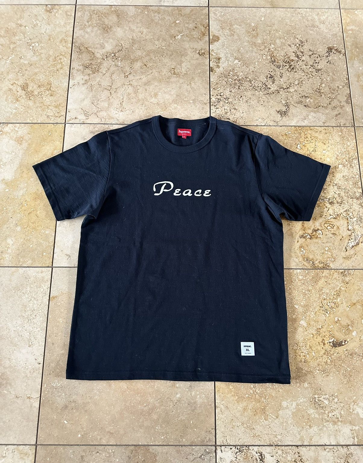 Supreme Supreme Peace Tee Size US XL / EU 56 / 4 - 1 Thumbnail