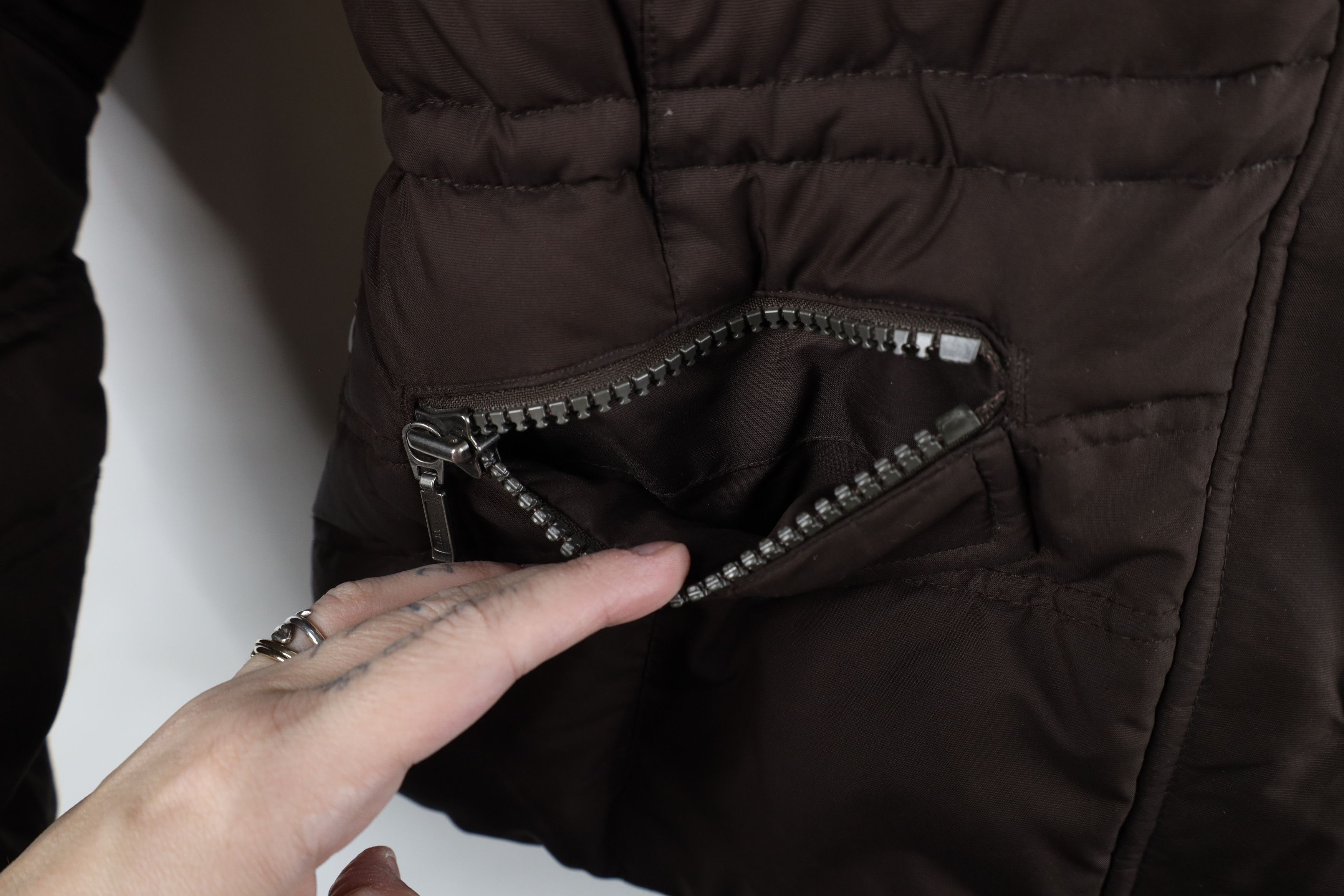 Eddie Bauer Vintage Y2K Eddie Bauer Goose Down Puffer Jacket Brown Size S / US 4 / IT 40 - 8 Thumbnail