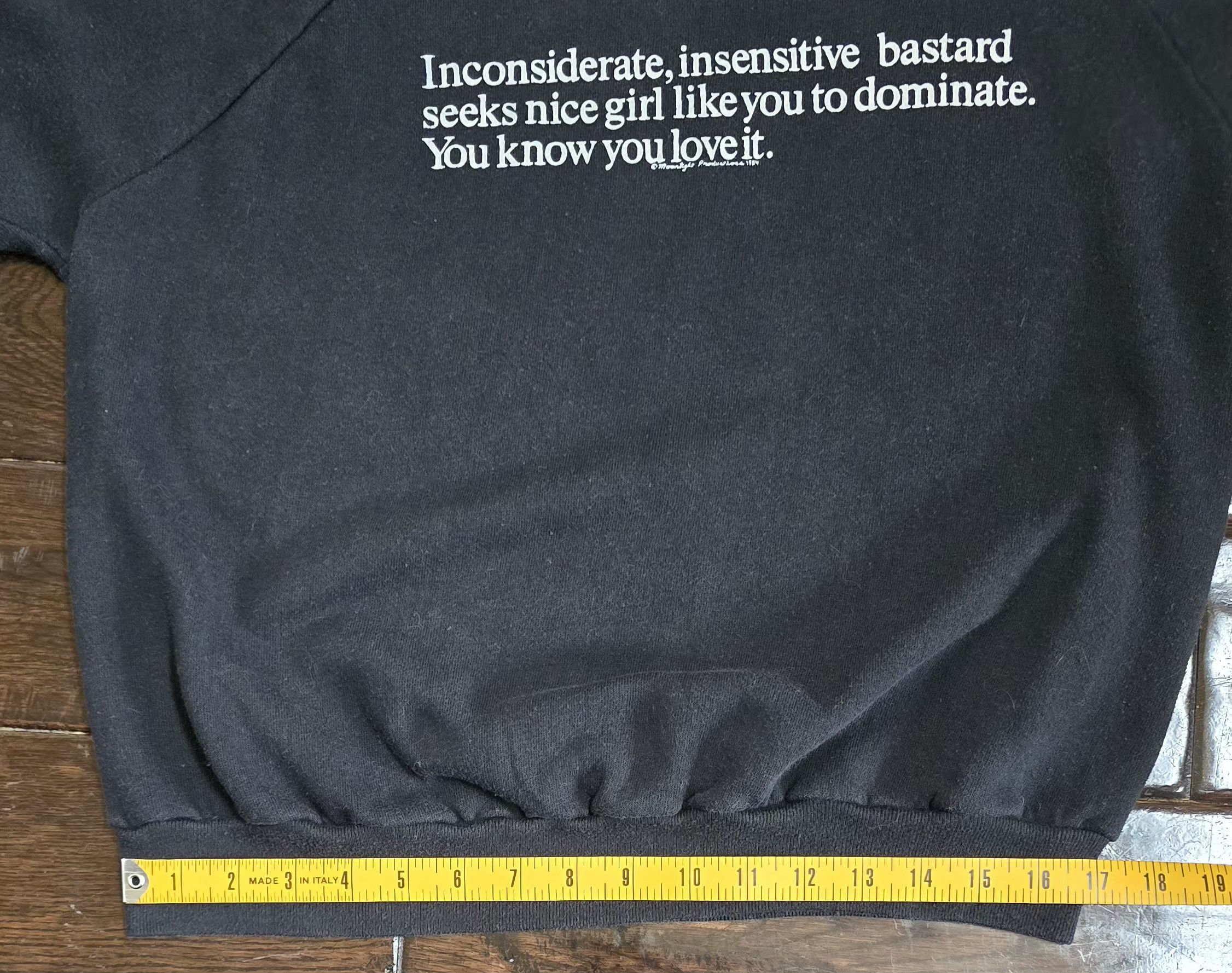 Other 1984 Inconsiderate, insensitive bastard... Sweatshirt Size US XL / EU 56 / 4 - 8 Thumbnail