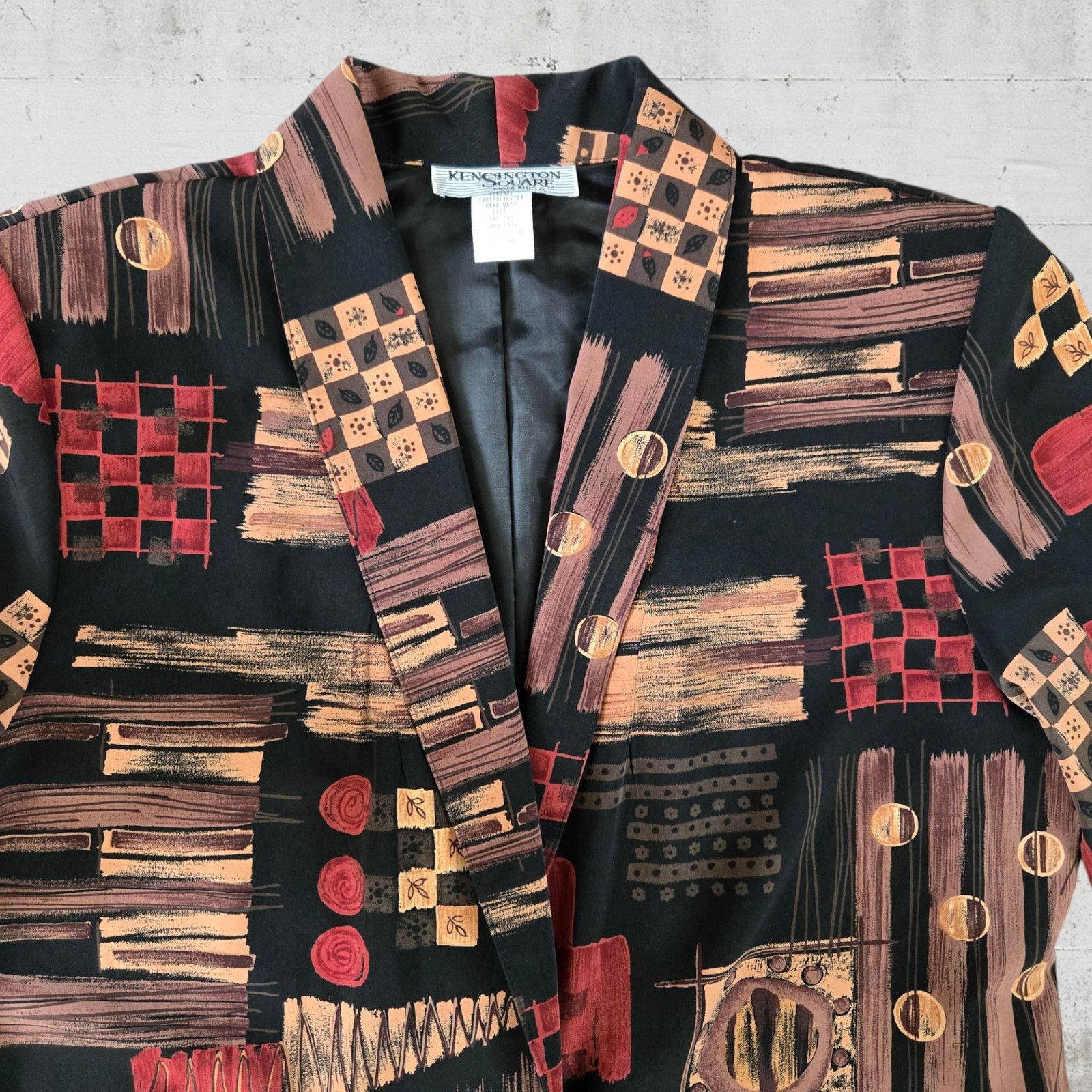 Vintage Vintage Wearable Art Single Breasted Blazer Size Small Size S / US 4 / IT 40 - 4 Thumbnail
