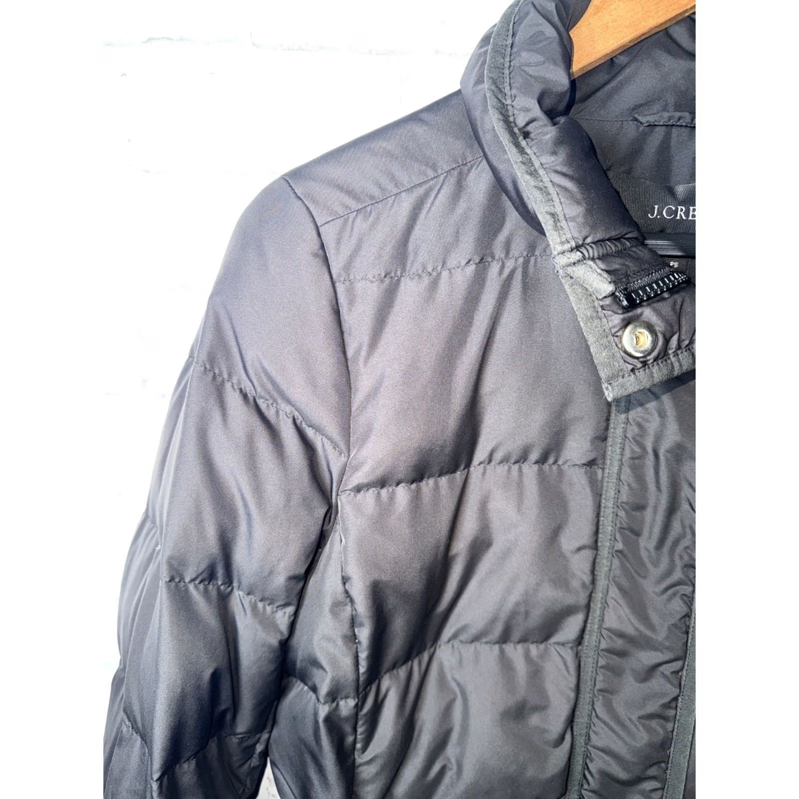 J.Crew J. Crew Black Down Puffer Parka Quilted Jacket Womens P Small Parka Quilted Down Puffer Jacket Women Size S Black immaterial Size S / US 4 / IT 40 - 6 Thumbnail