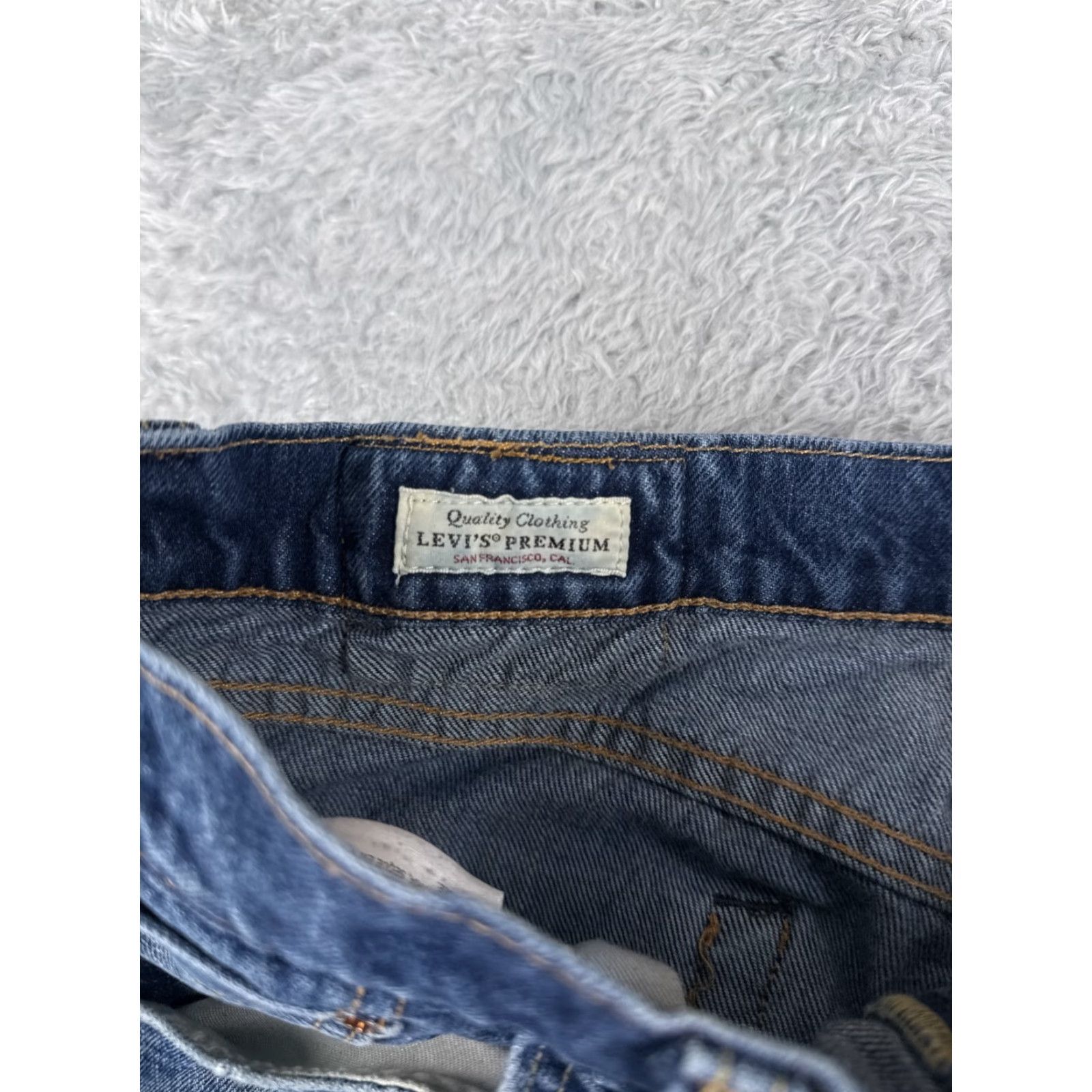 Levi's Levis Jeans Adult 31 Blue Denim 505 Cotton Big E 30x29 Levi's 500 Series Regular Slim Read Size US 31 - 6 Thumbnail