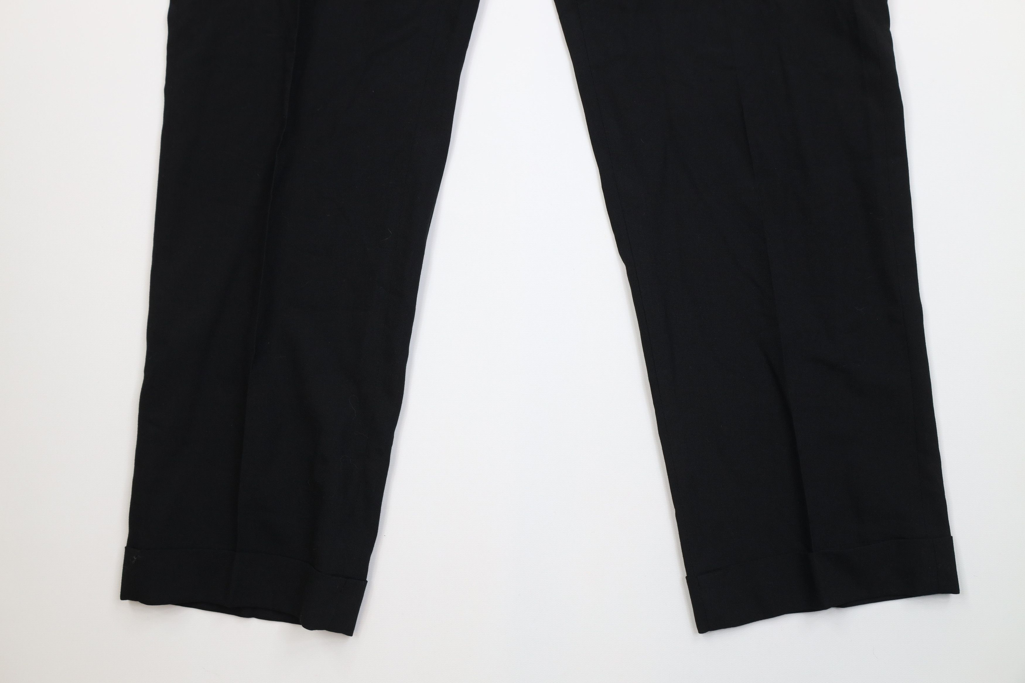Vintage Vintage 50s Rockabilly Wool Gabardine Chino Pants Black USA Size US 32 / EU 48 - 4 Thumbnail